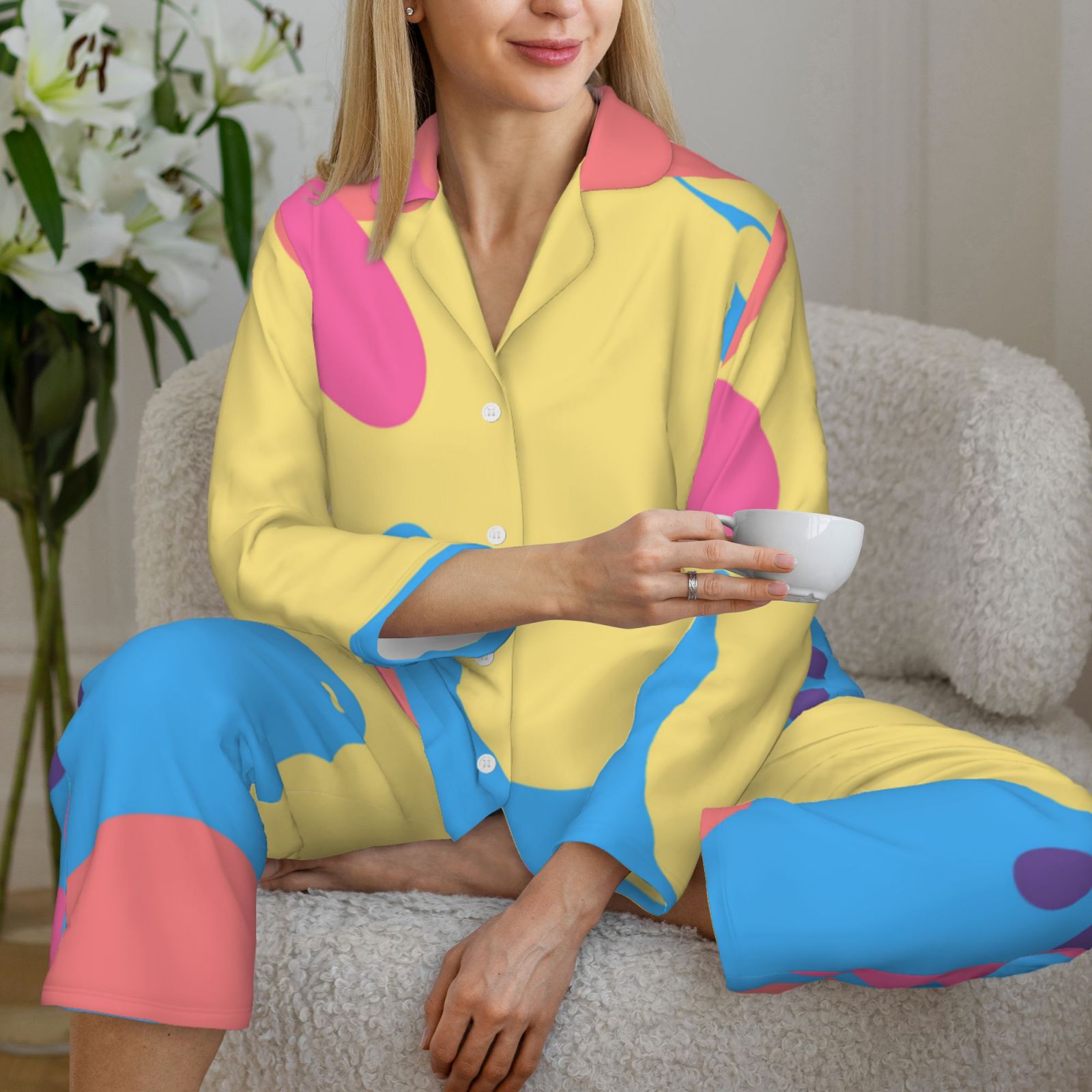 Women's Long-Sleeved Pajama Set