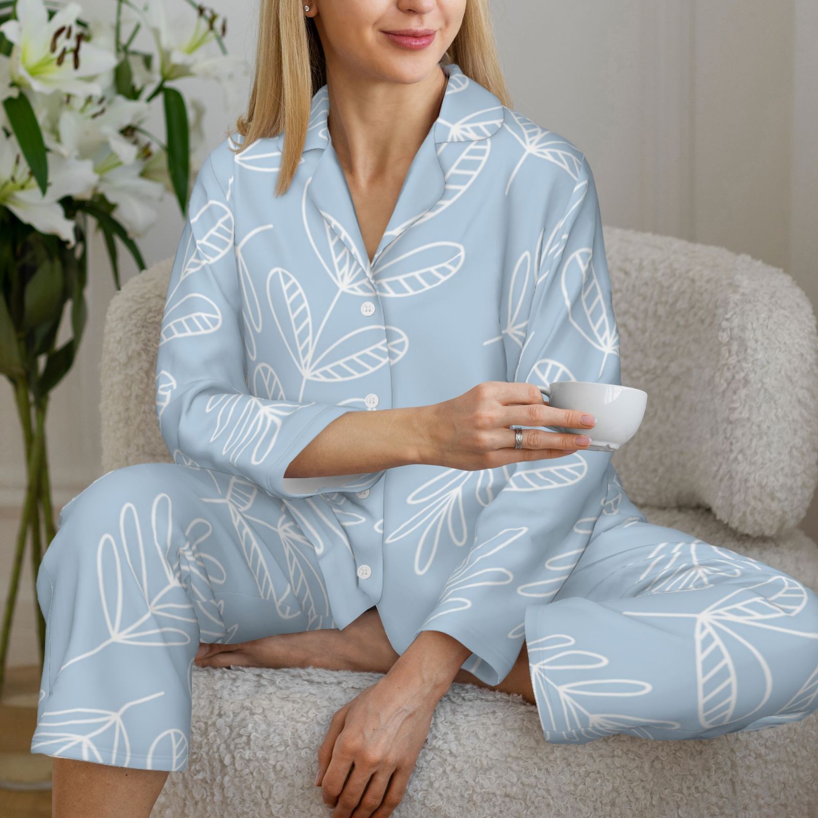 Women's Long-Sleeved Pajama Set