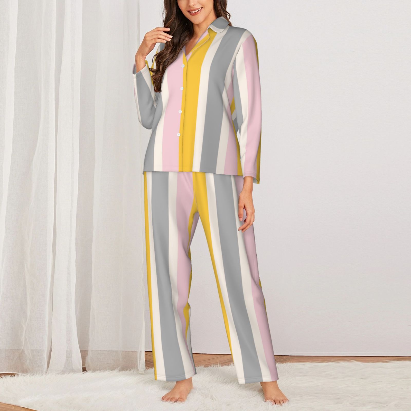 Women's Long-Sleeved Pajama Set