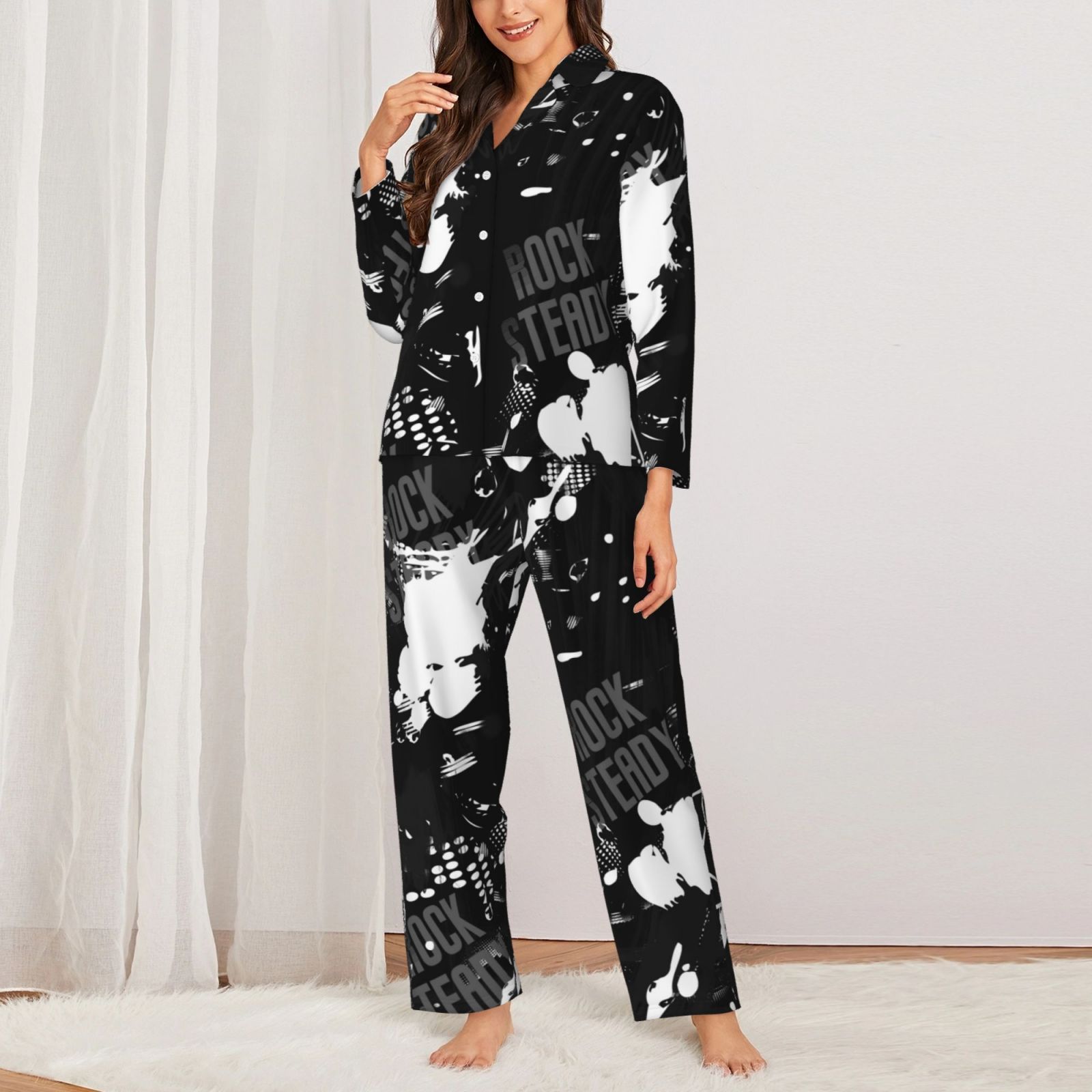 Women's Long-Sleeved Pajama Set