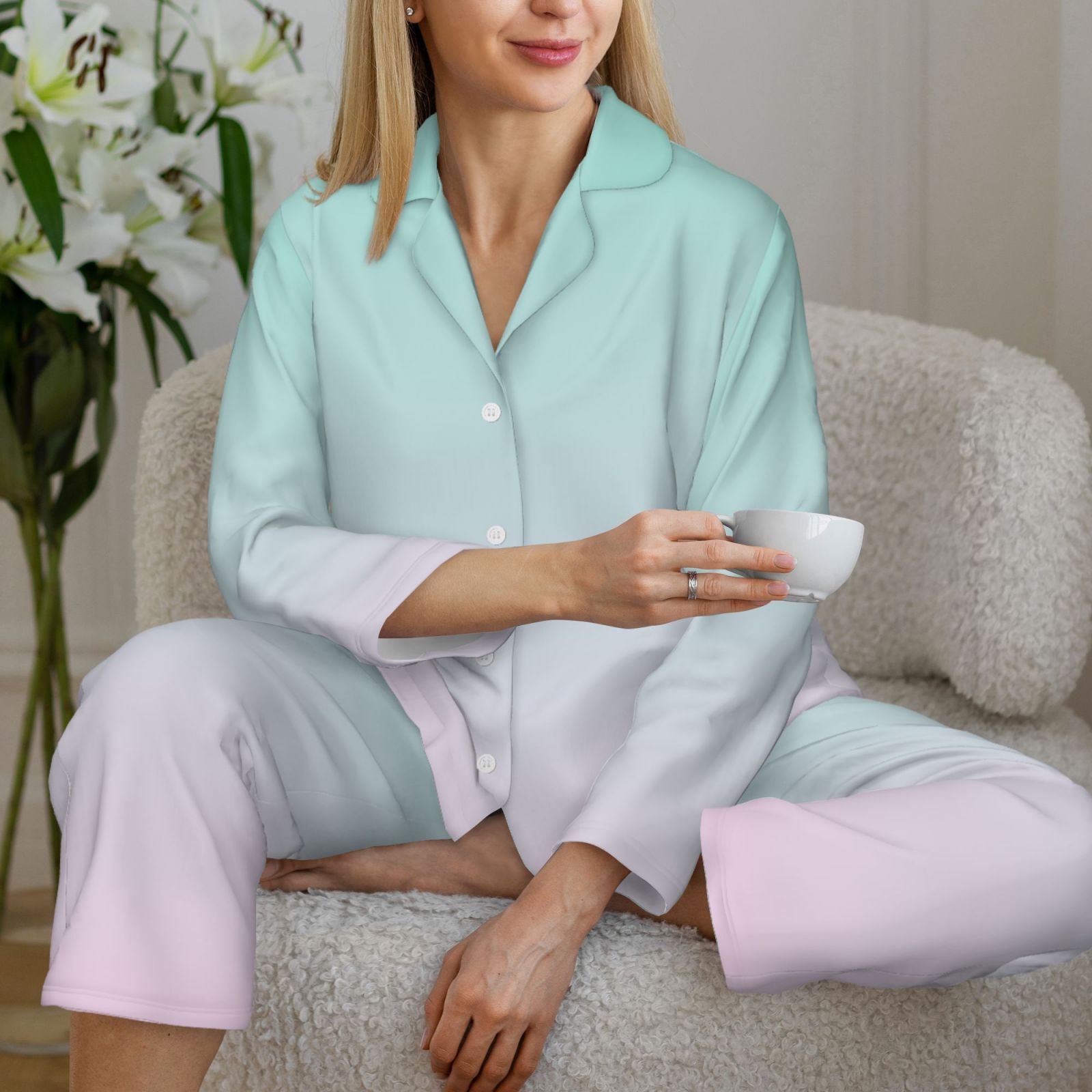 Women's Long-Sleeved Pajama Set