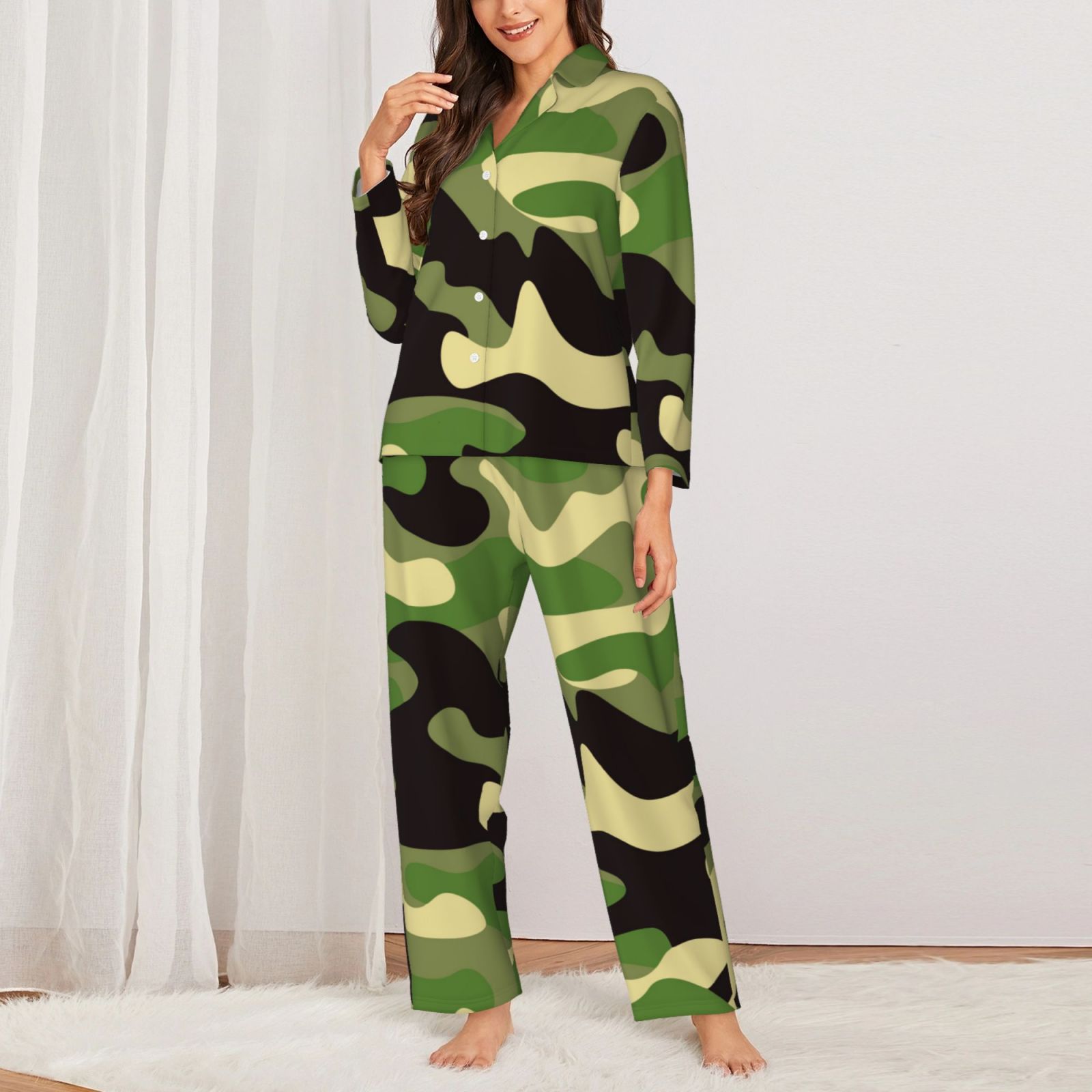 Women's Long-Sleeved Pajama Set