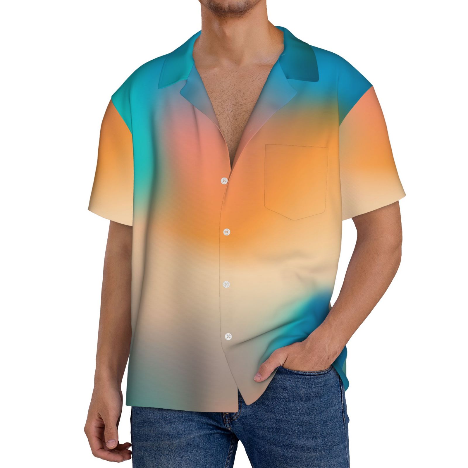 Men's Casual Short-sleeved Shirt