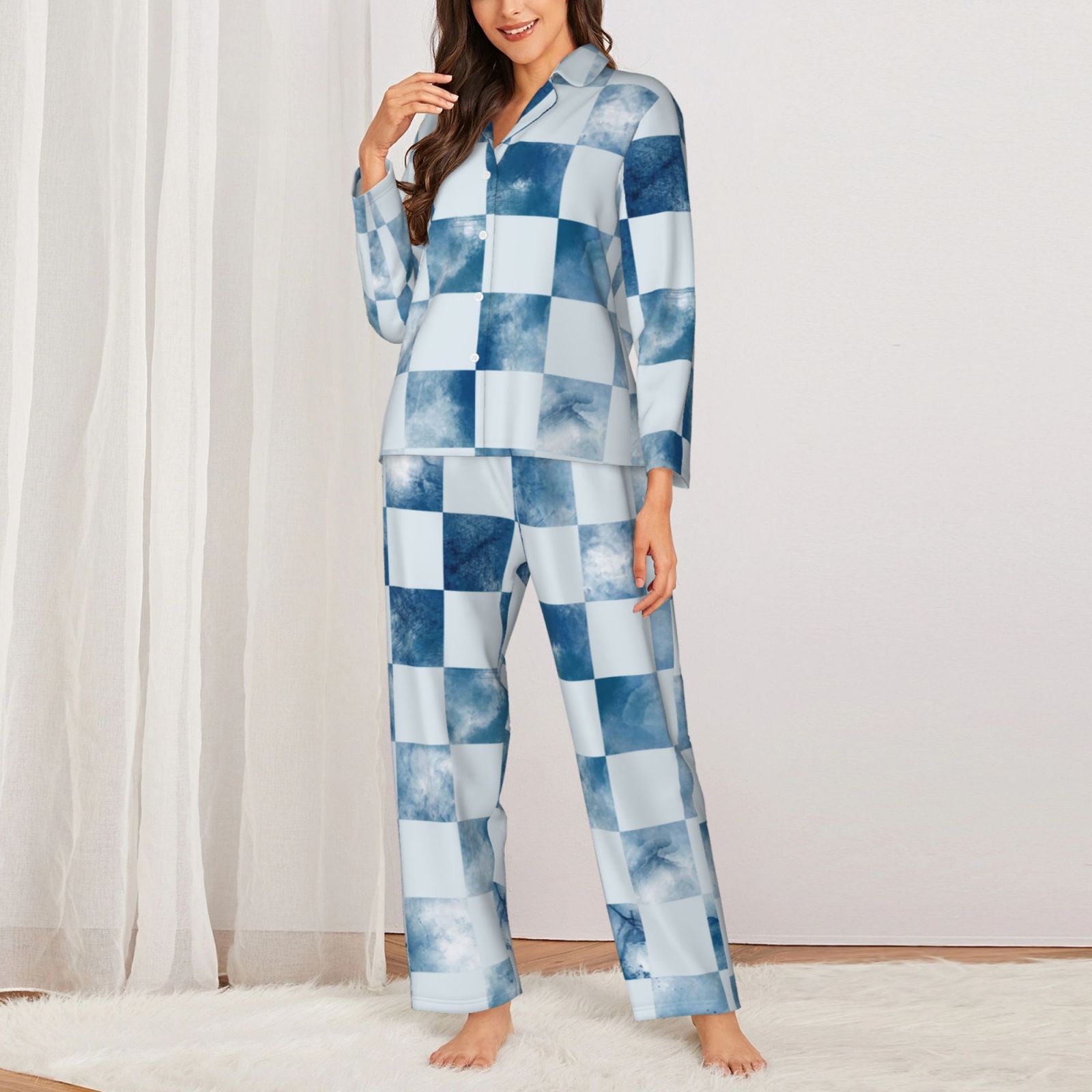 Women's Long-Sleeved Pajama Set