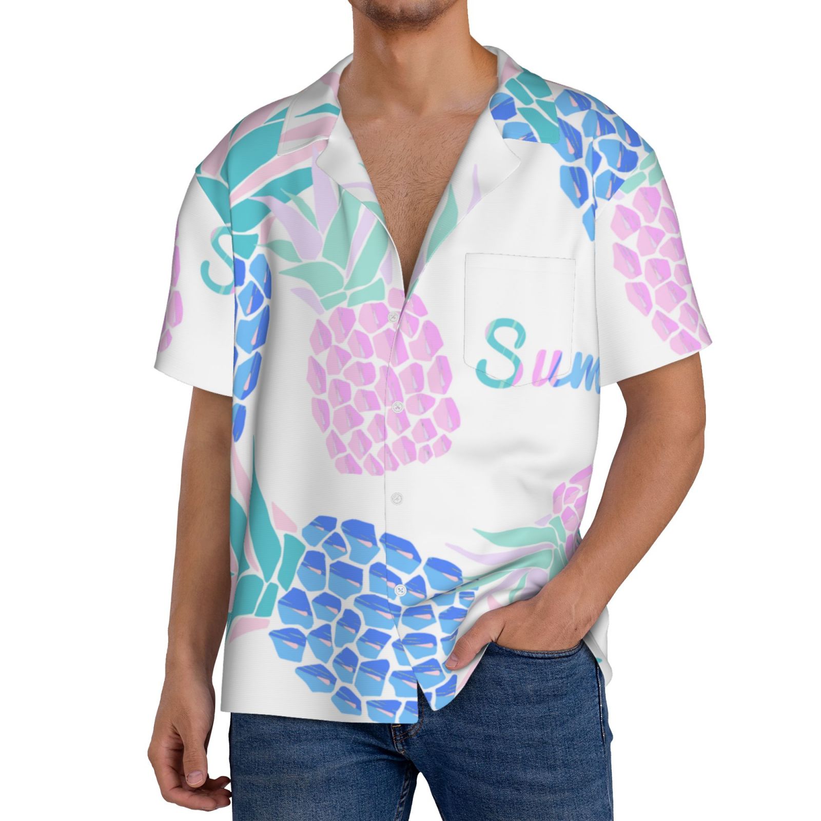 Men's Casual Short-sleeved Shirt