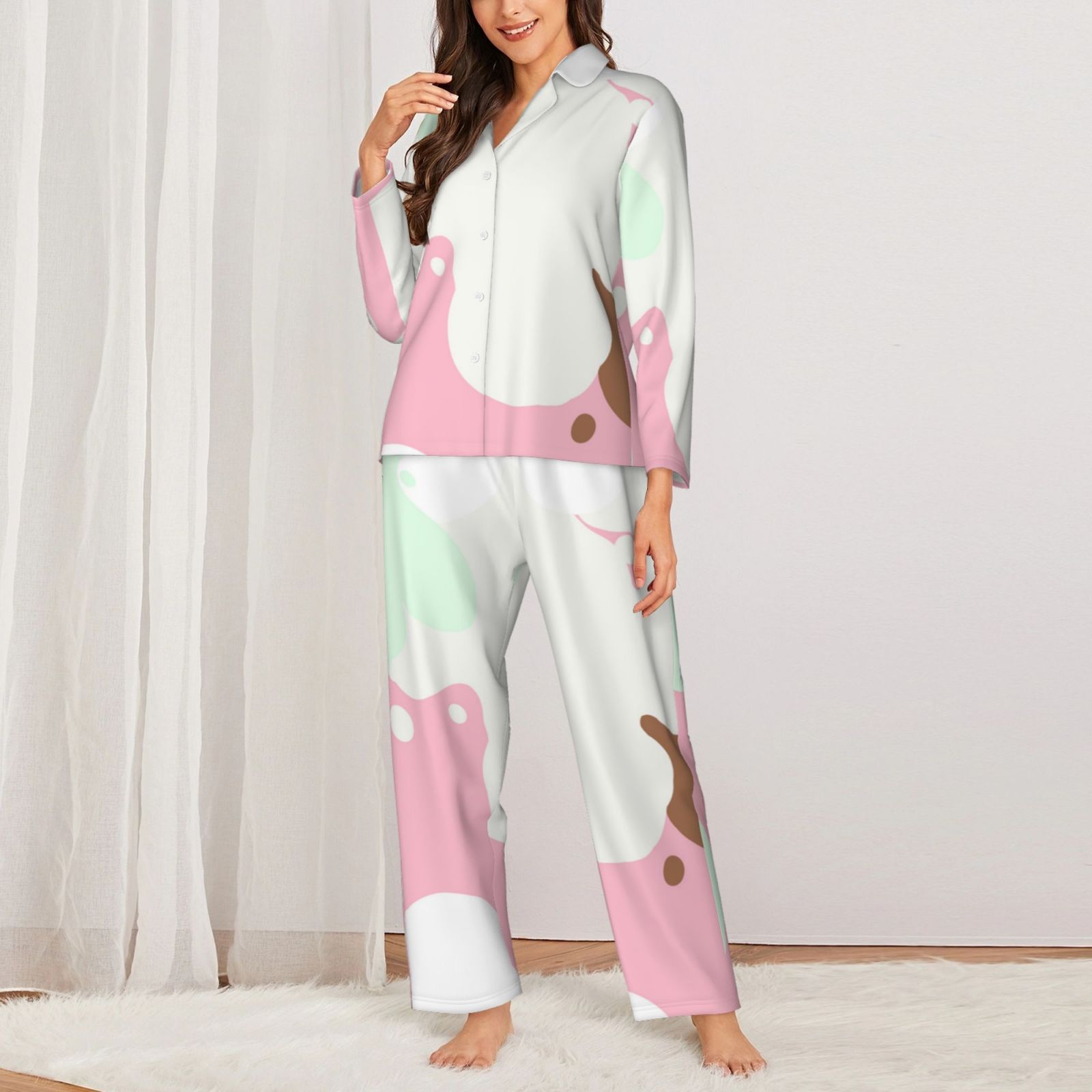 Women's Long-Sleeved Pajama Set