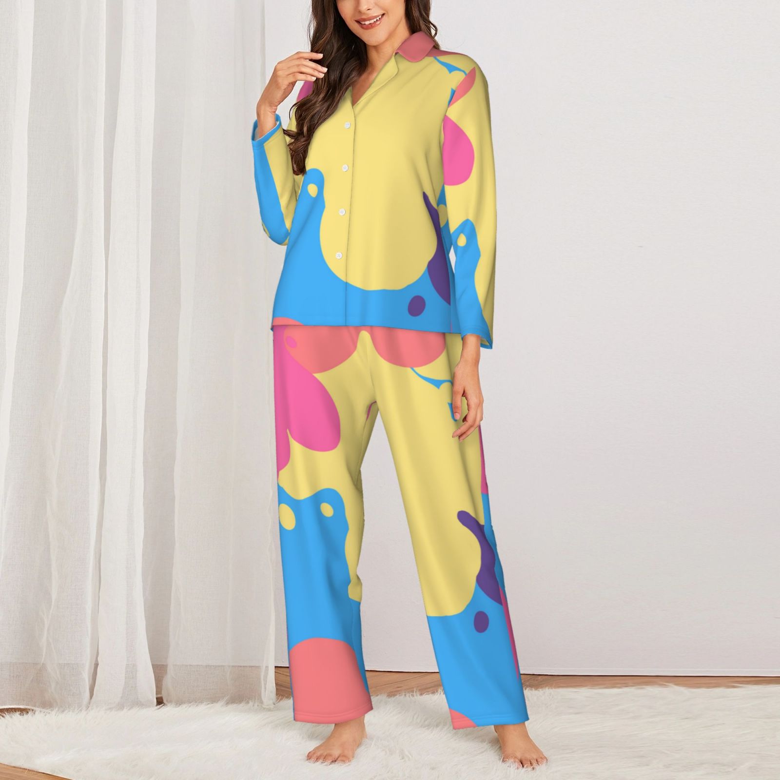 Women's Long-Sleeved Pajama Set