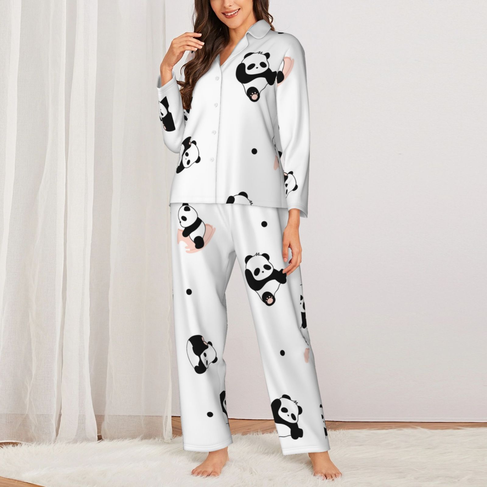 Women's Long-Sleeved Pajama Set