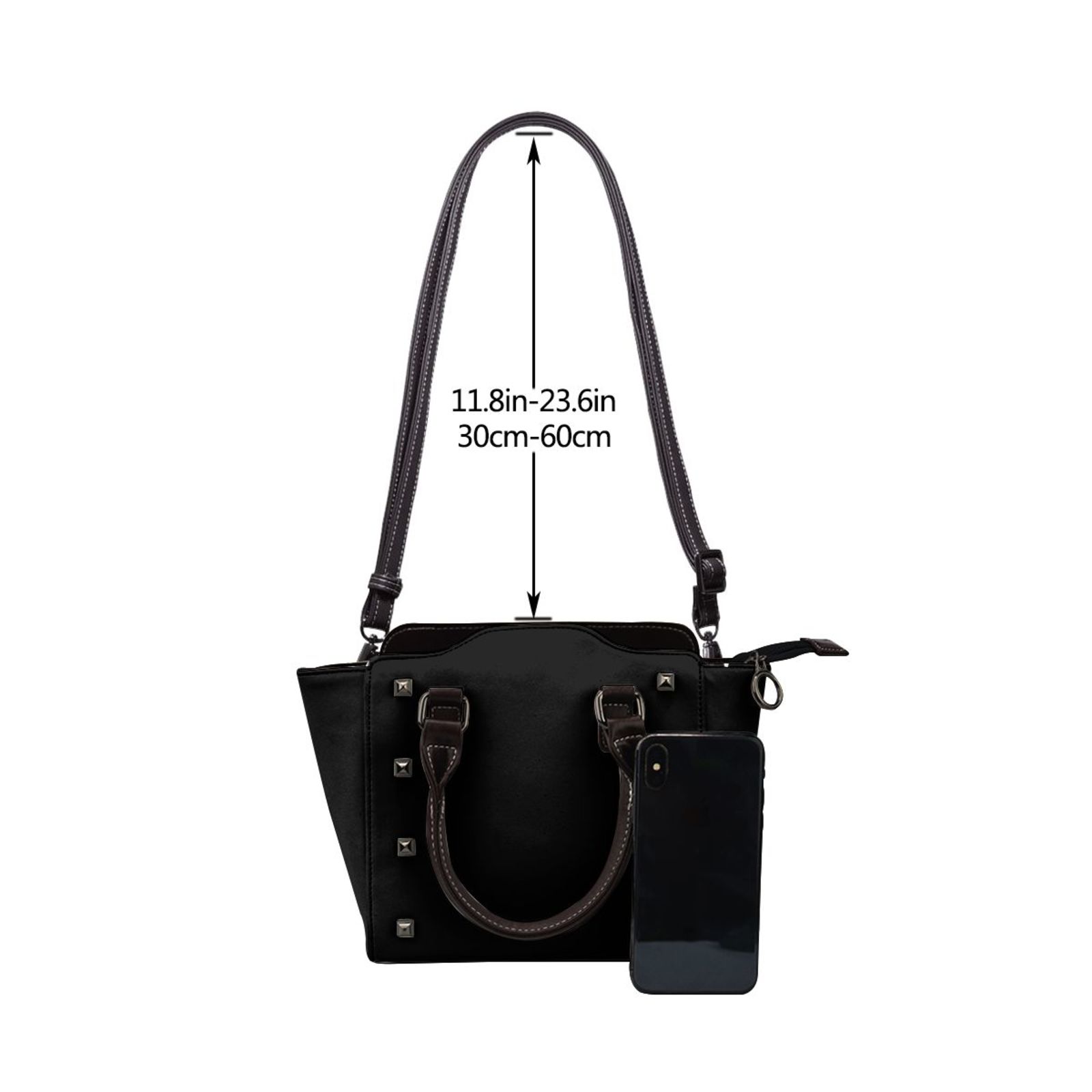 Leather Rivet Shoulder Bag