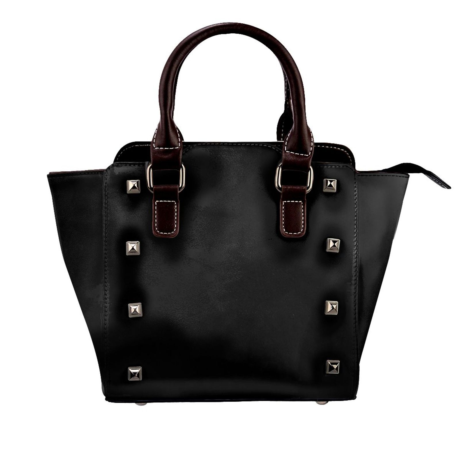 Leather Rivet Shoulder Bag