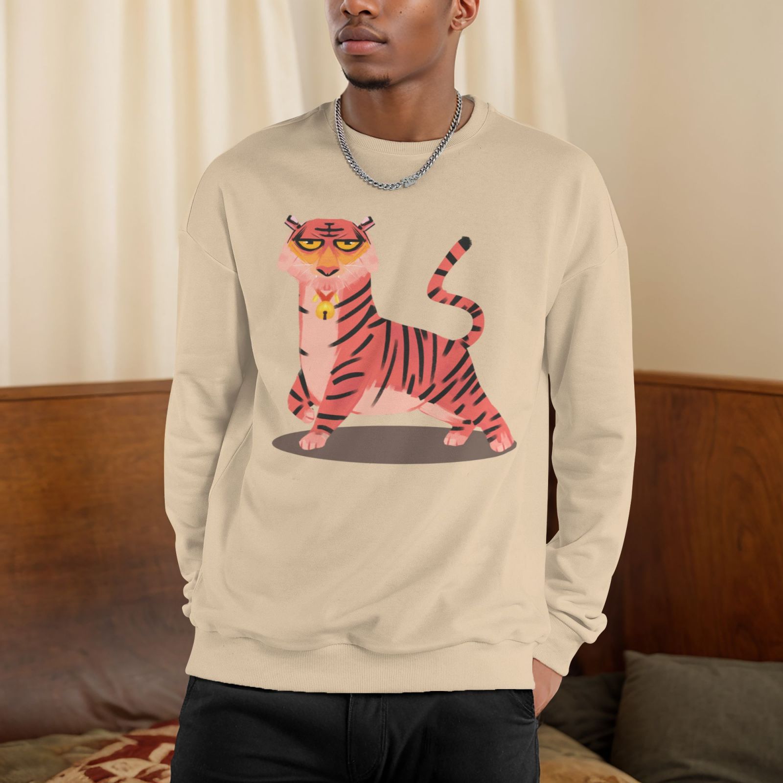 Men's Fleece Crew-neck Hoodie