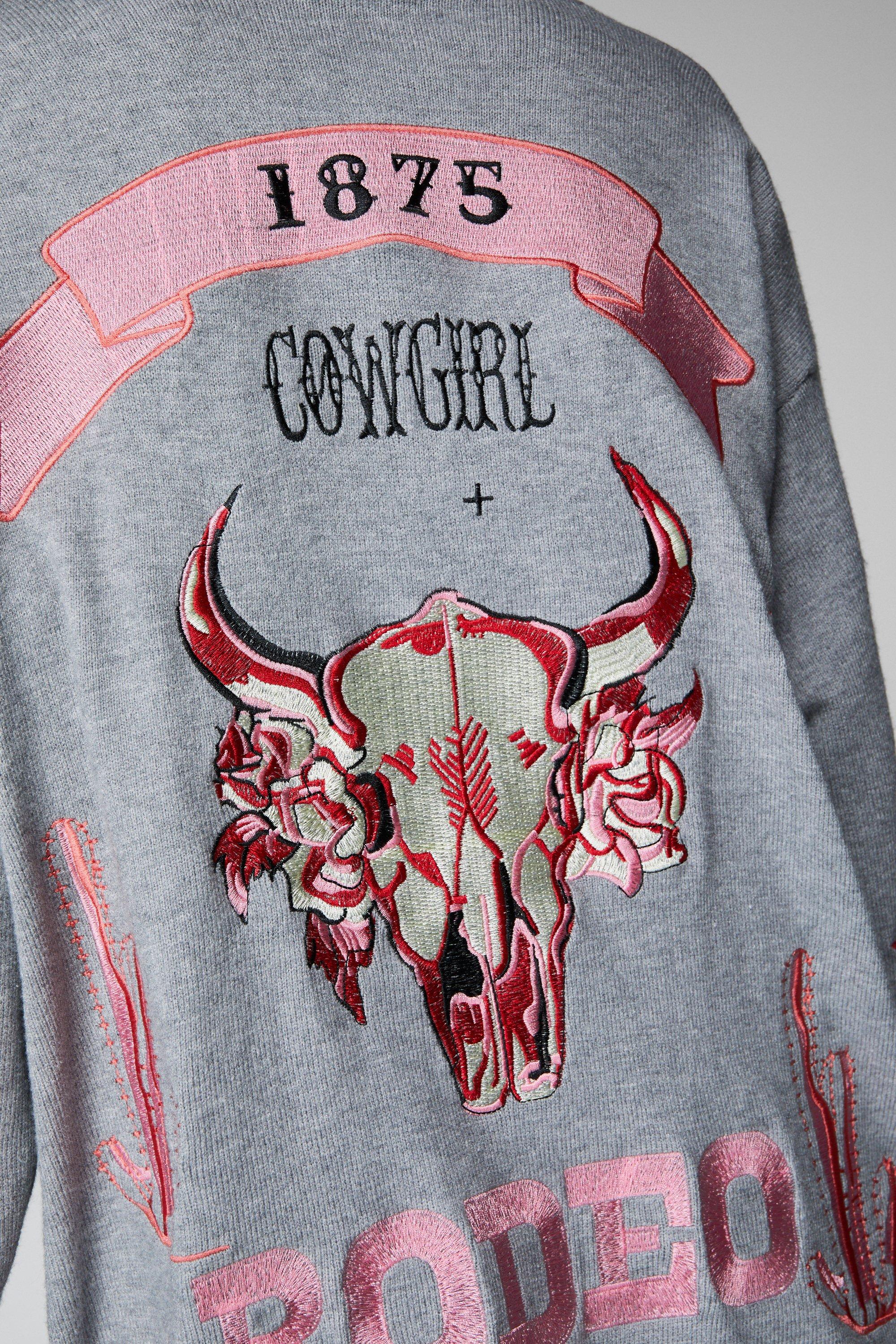 Cowgirl Rodeo Embroidered Cardigan