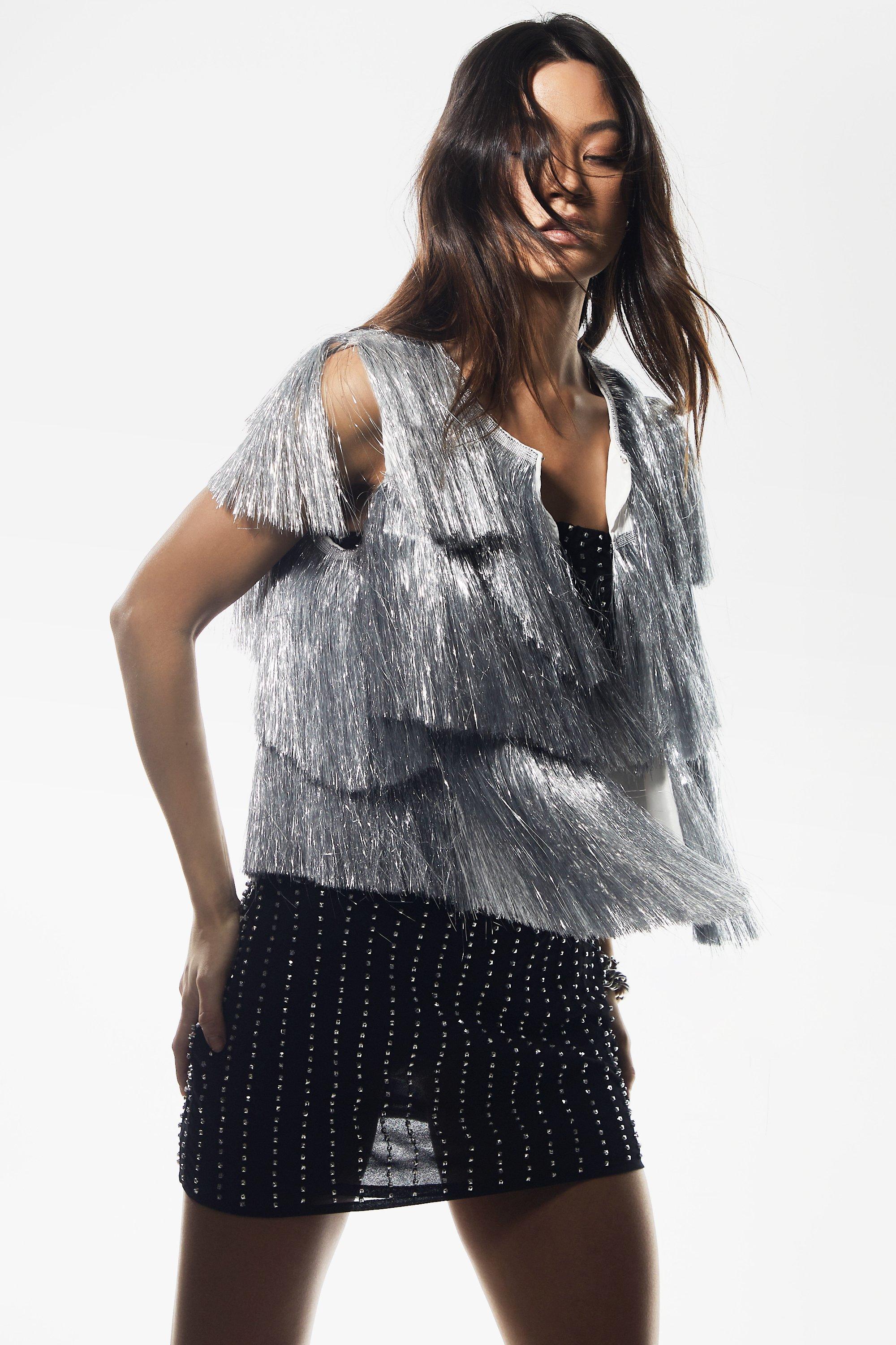 Metallic Tinsel Vest