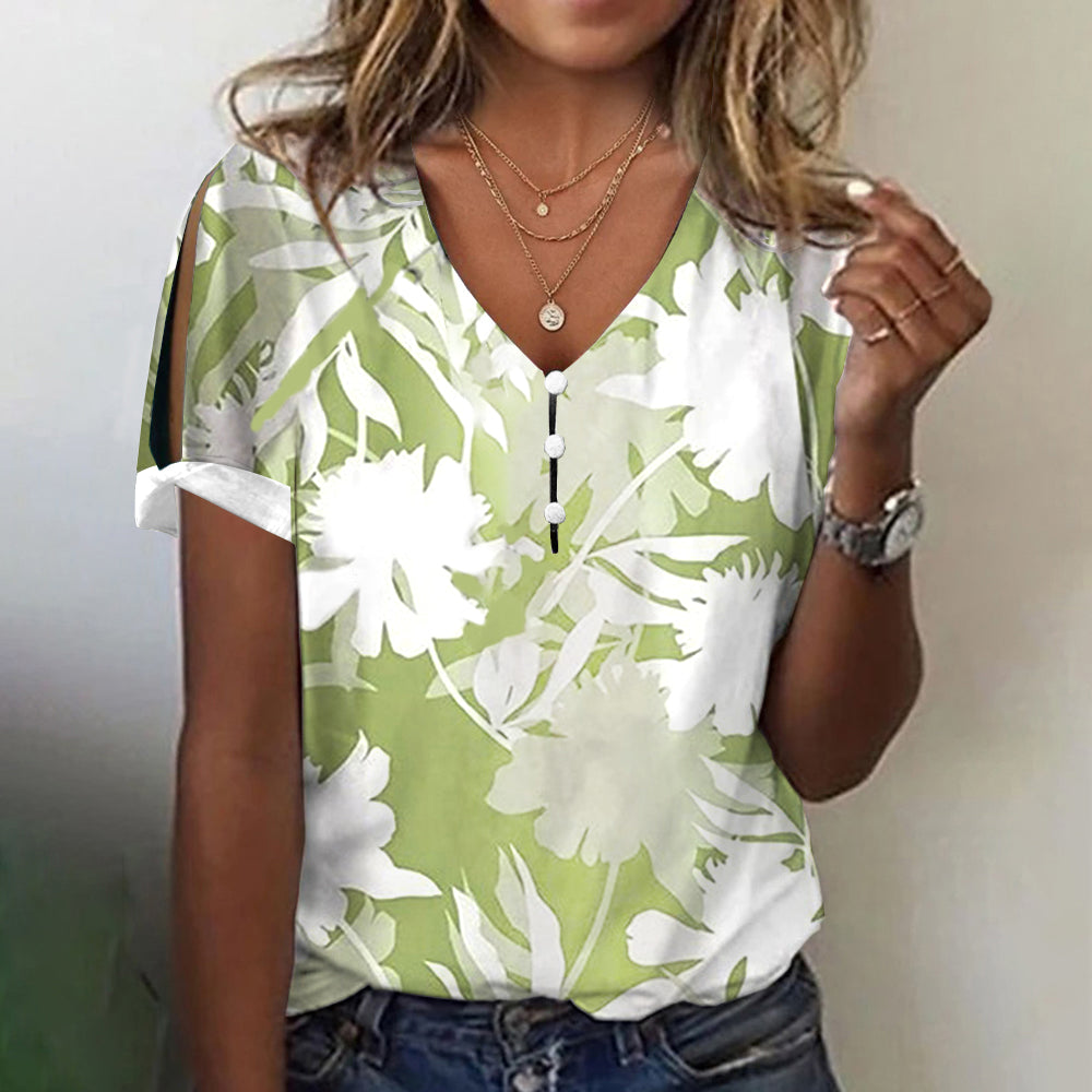 Fresh Green Short Sleeve Top