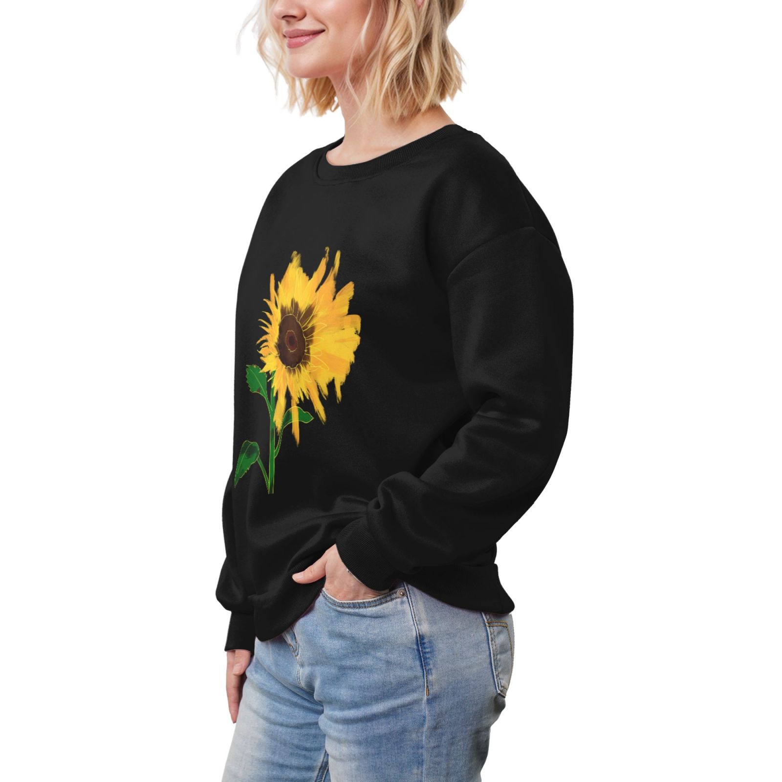 Women's Fleece Crew-neck Hoodie