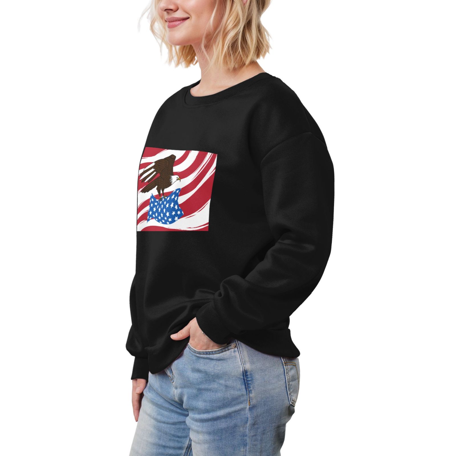 Women's Fleece Crew-neck Hoodie