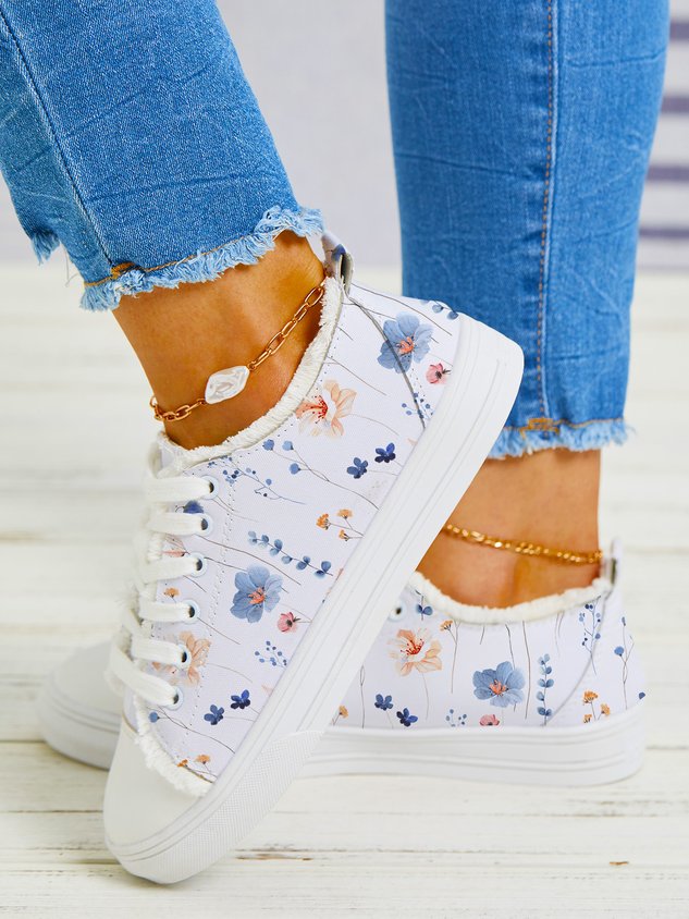 Floral Casual Canvas  Shoes