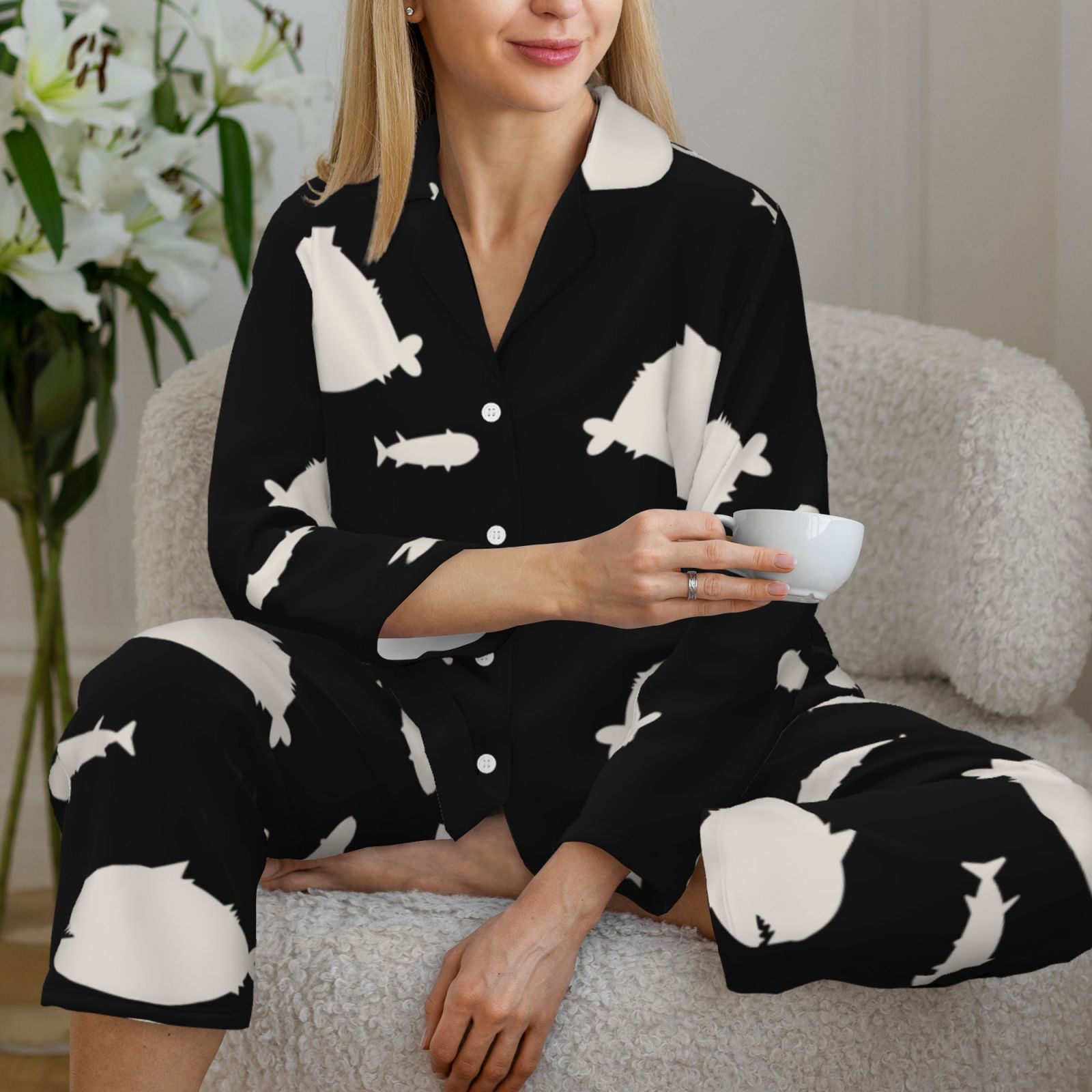 Women's Long-Sleeved Pajama Set