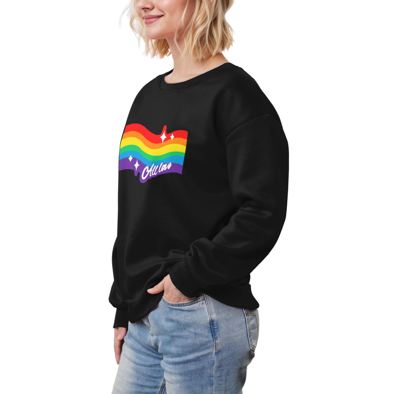 Women's Fleece Crew-neck Hoodie