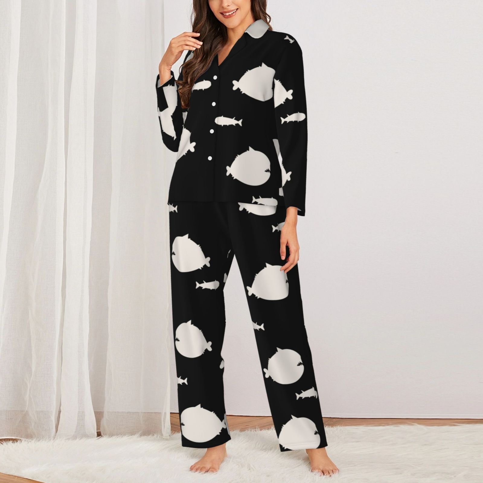 Women's Long-Sleeved Pajama Set