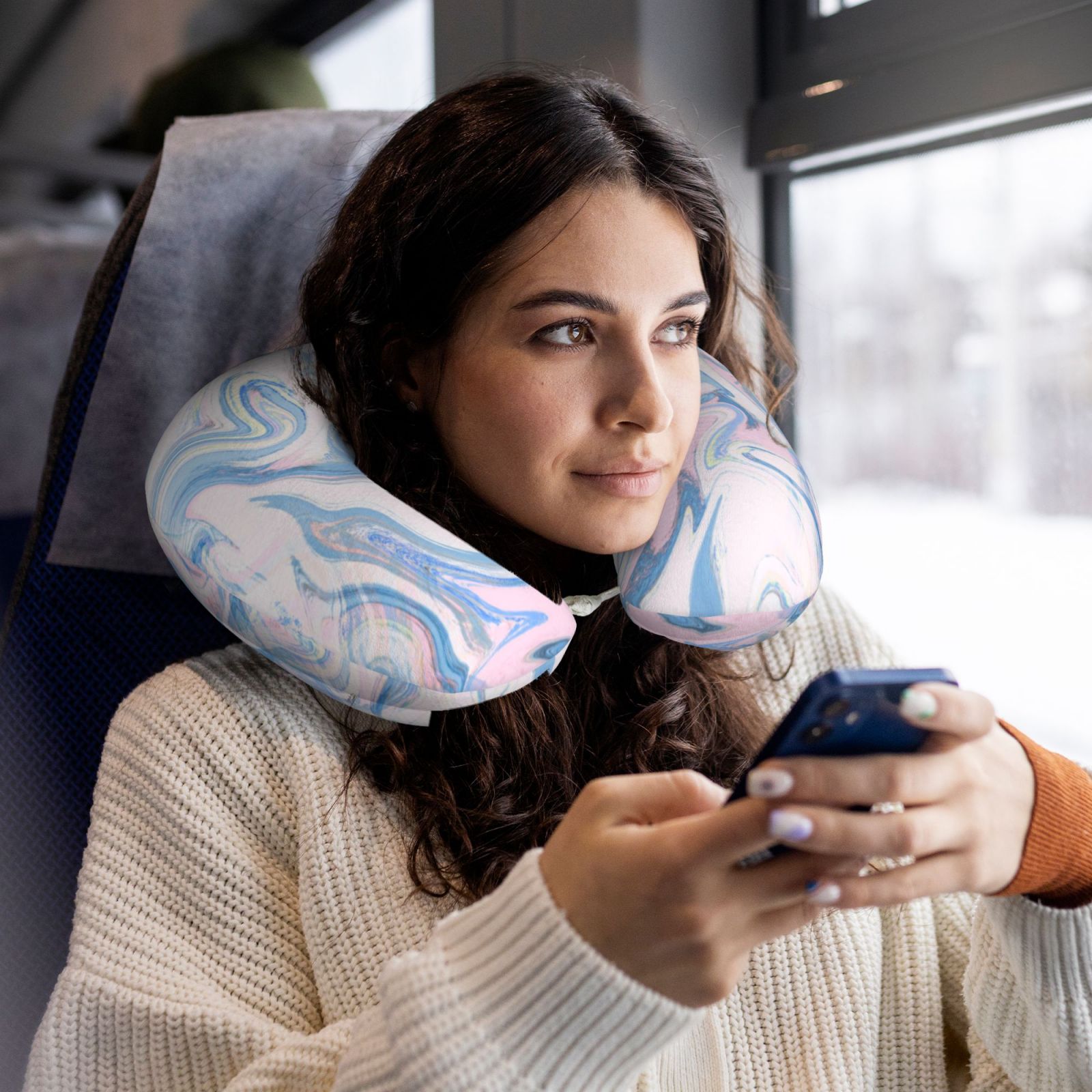 Memory Foam Travel Pillow