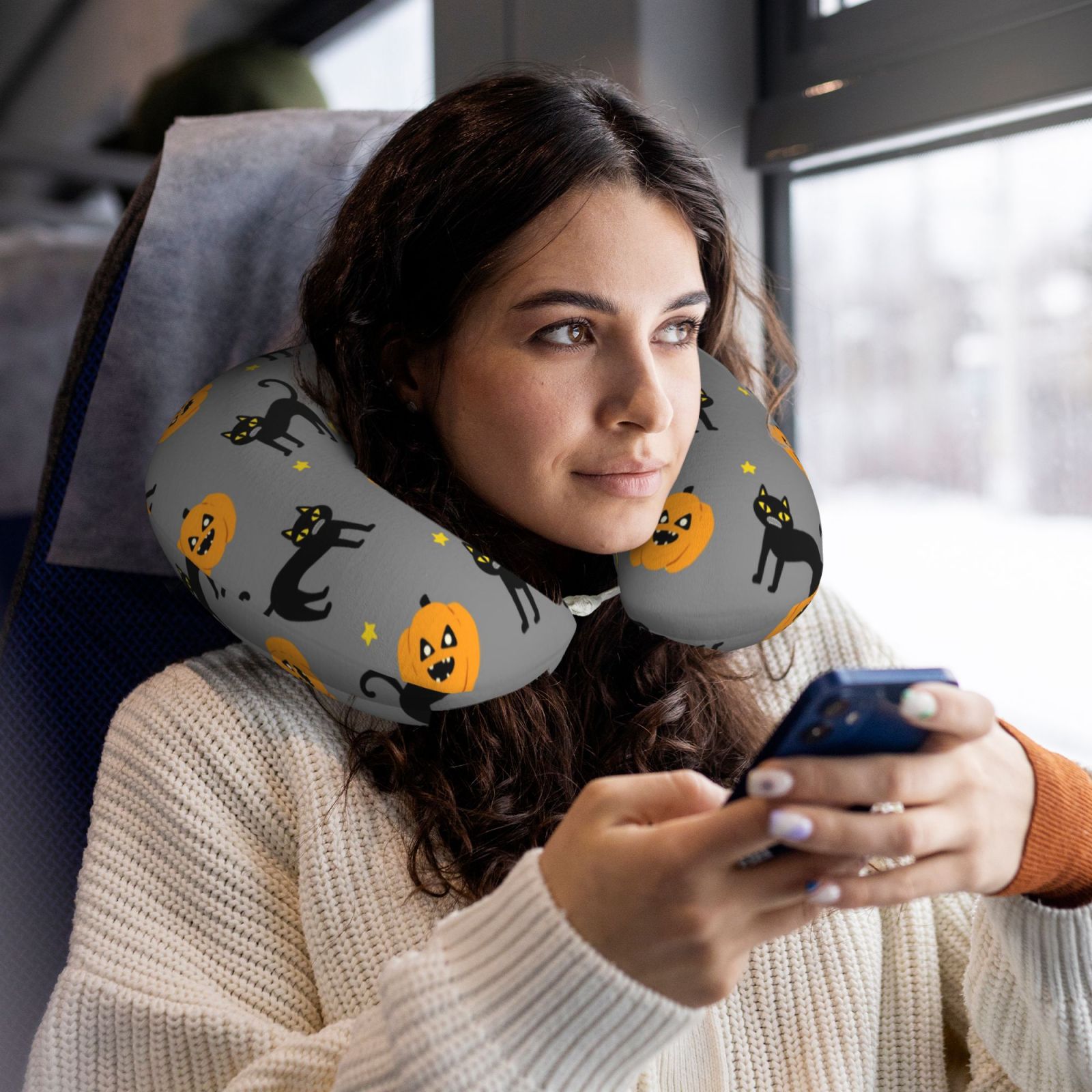 Memory Foam Travel Pillow