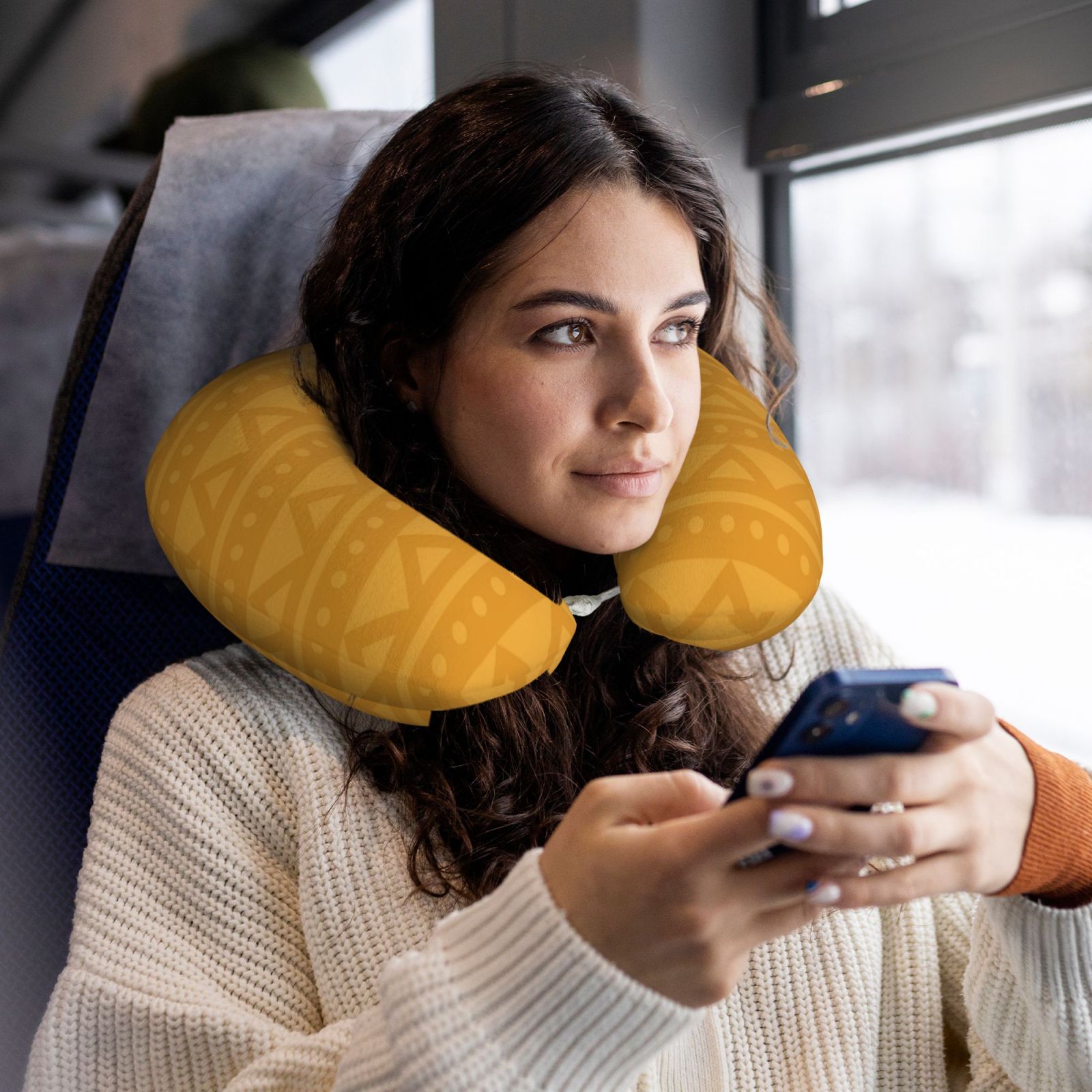 Memory Foam Travel Pillow