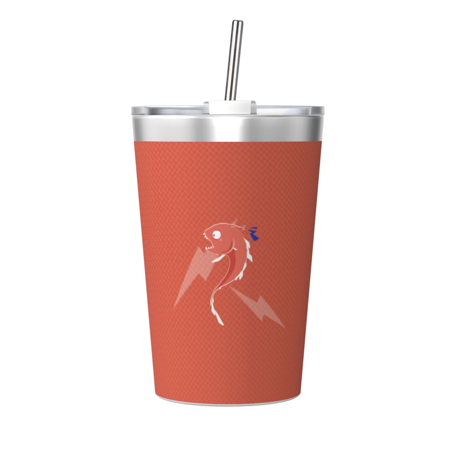 12OZ Thermos With Conical Straw