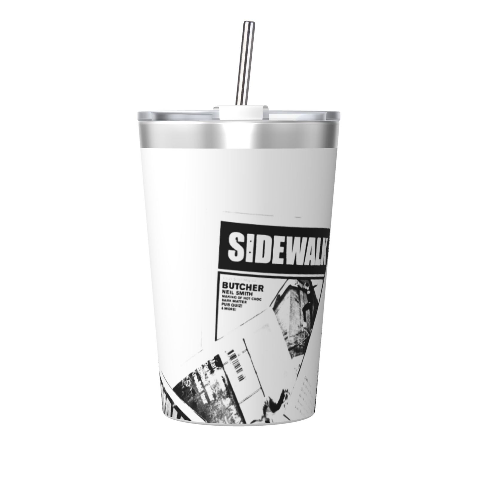 12OZ Thermos With Conical Straw