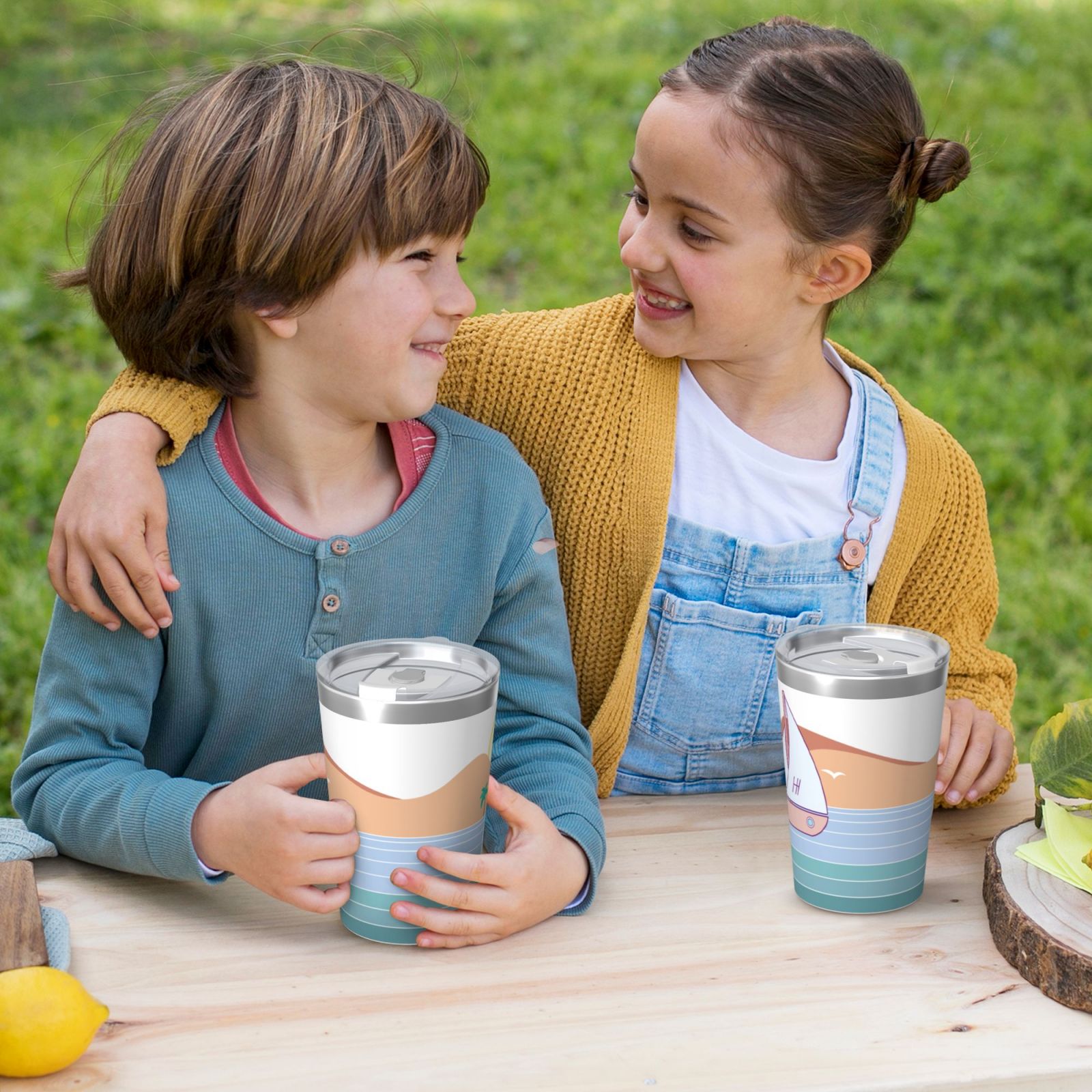 12OZ Thermos With Conical Straw