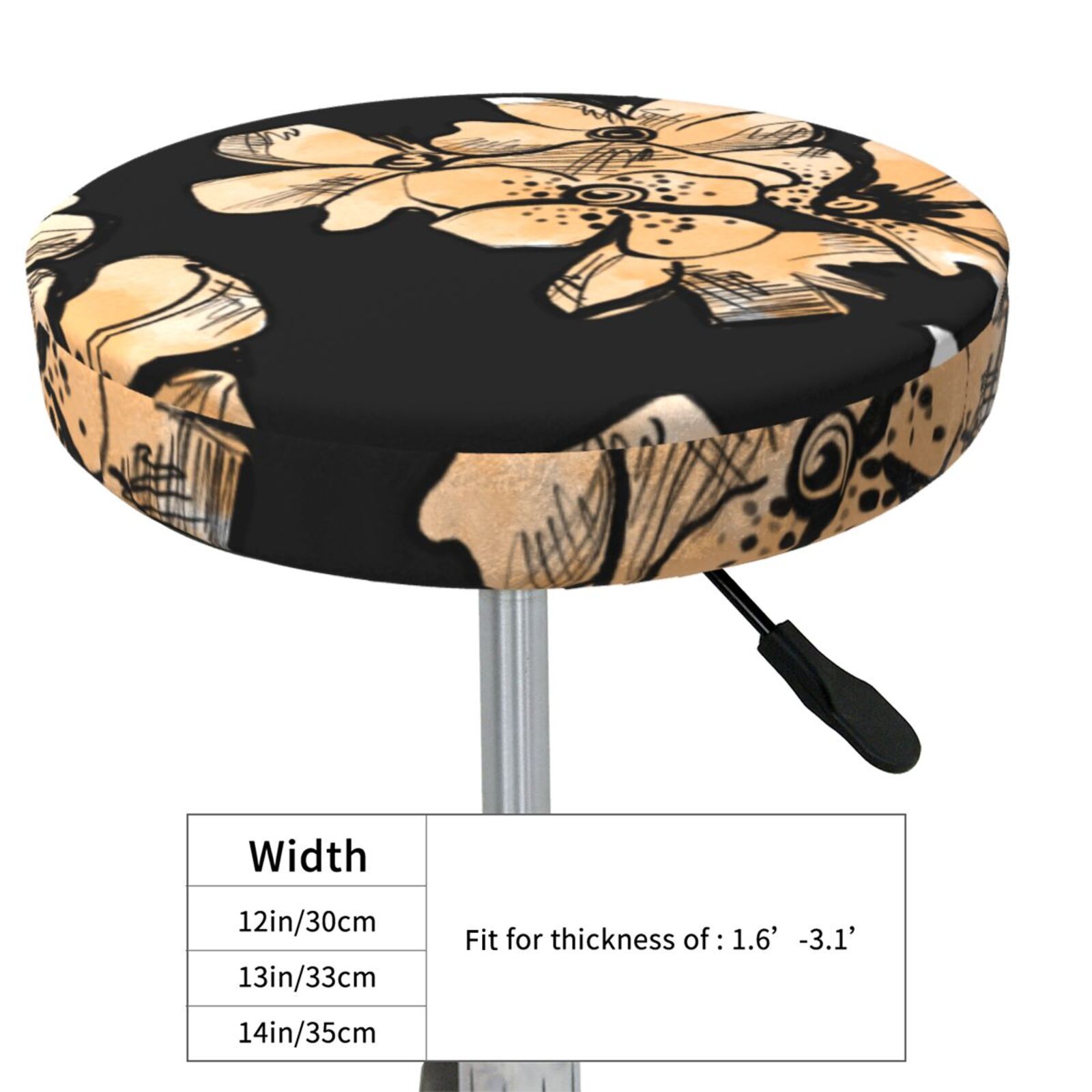 Round Bar Chair Cushion Cover