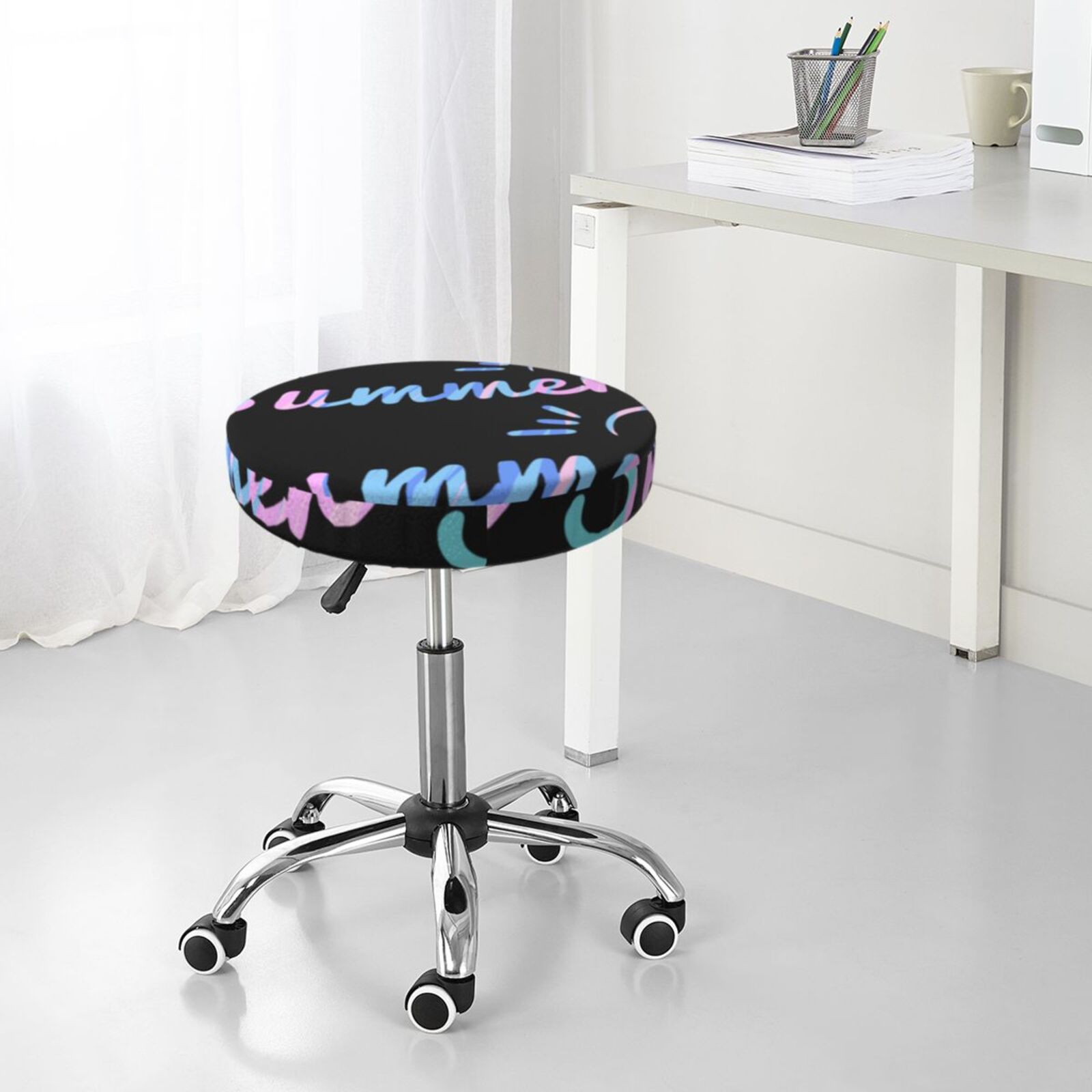 Round Bar Chair Cushion Cover