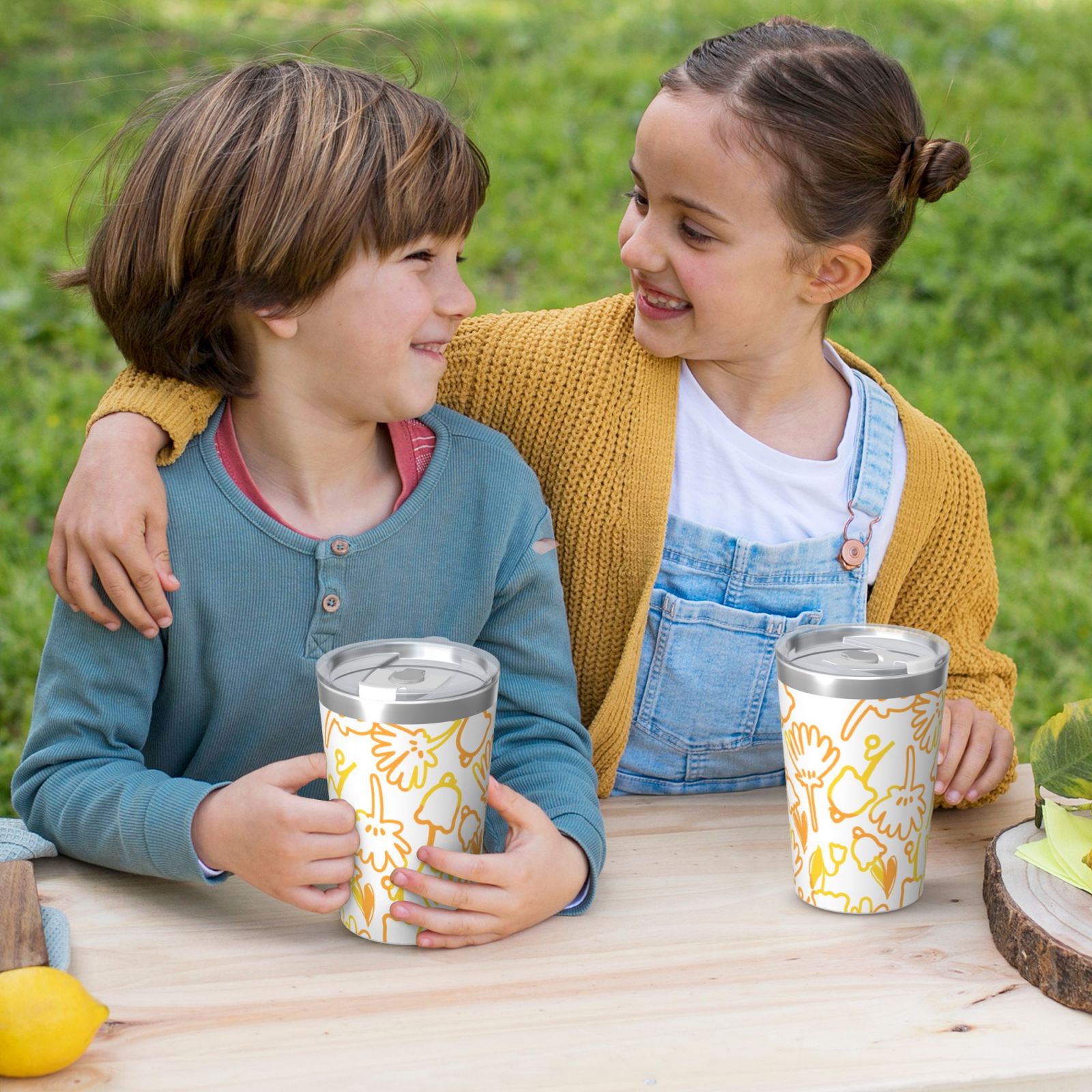 12OZ Thermos With Conical Straw