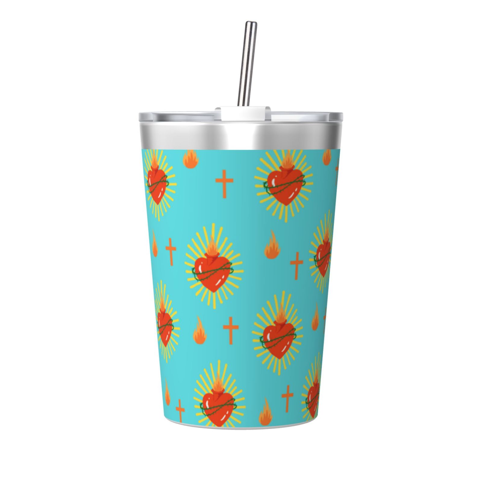 12OZ Thermos With Conical Straw