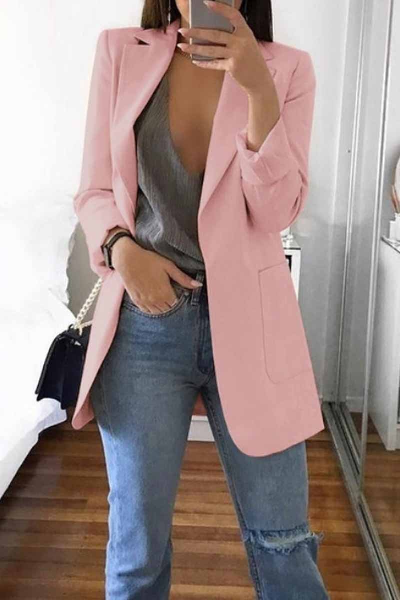 Chicindress Stylish Set With Pocket Blazer(4 Colors)