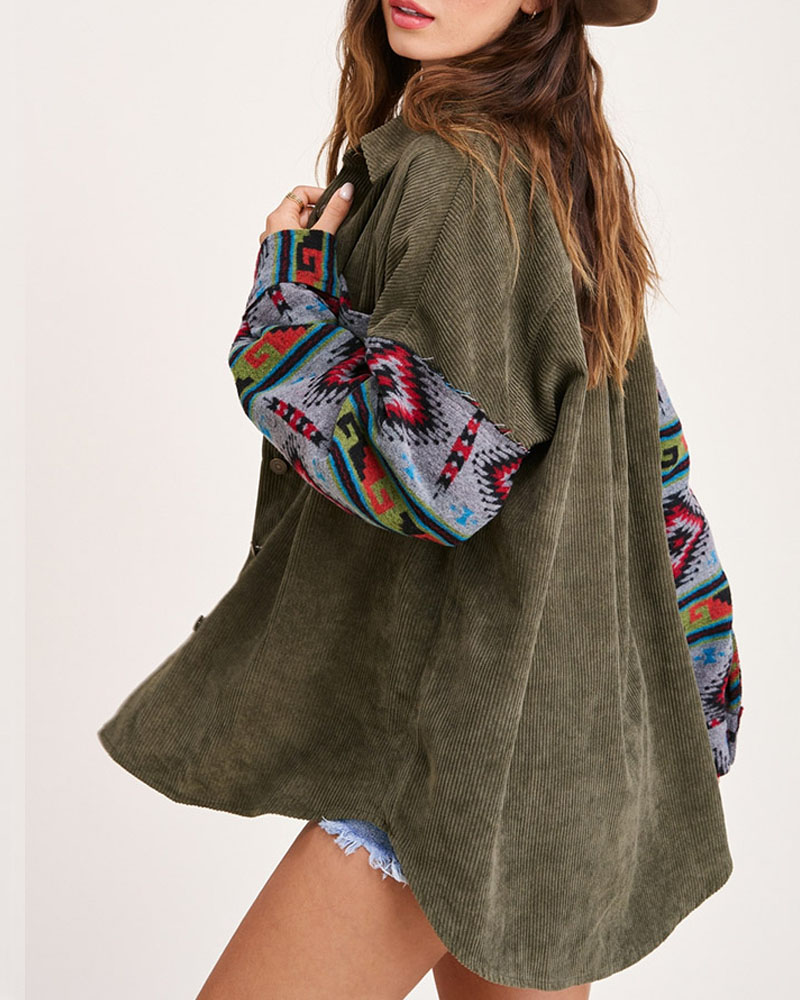 Printed Long-sleeves Jacket