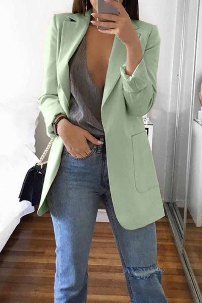 Chicindress Stylish Set With Pocket Blazer(4 Colors)