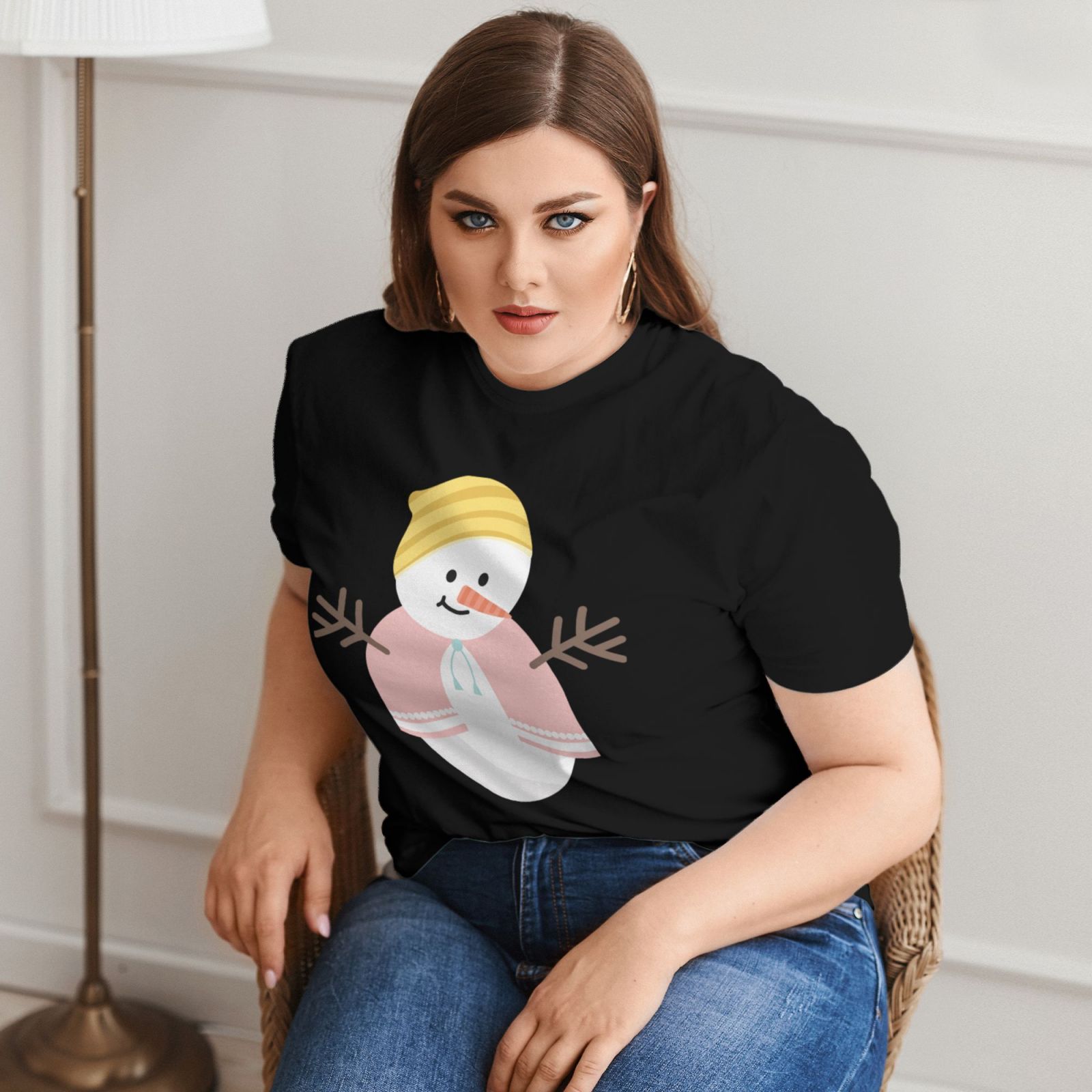 Plus Size Women's Short-sleeved T-shirt