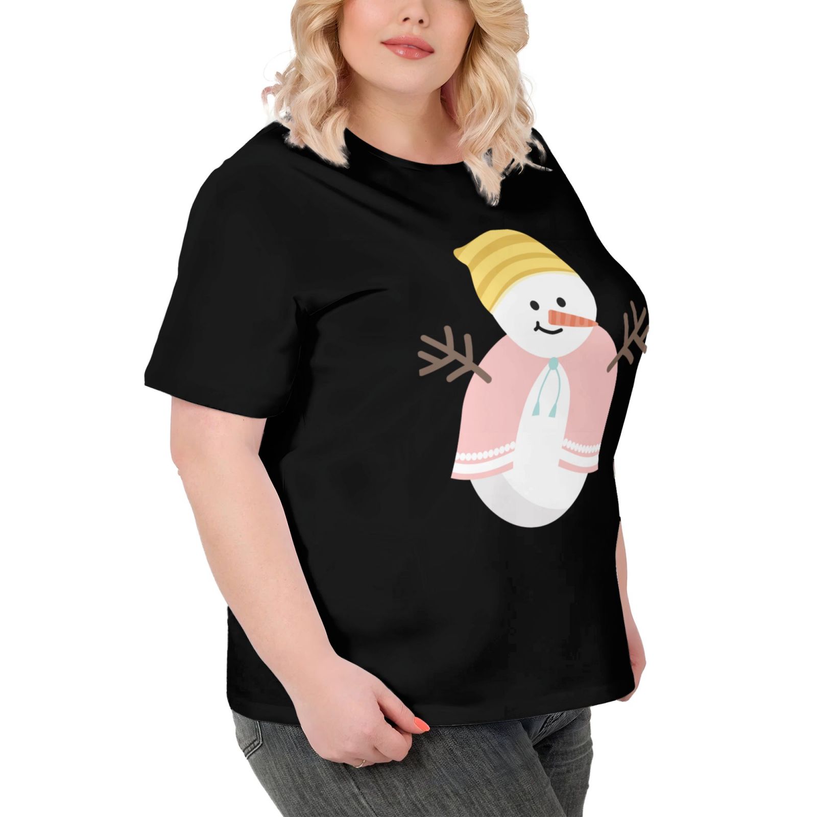 Plus Size Women's Short-sleeved T-shirt