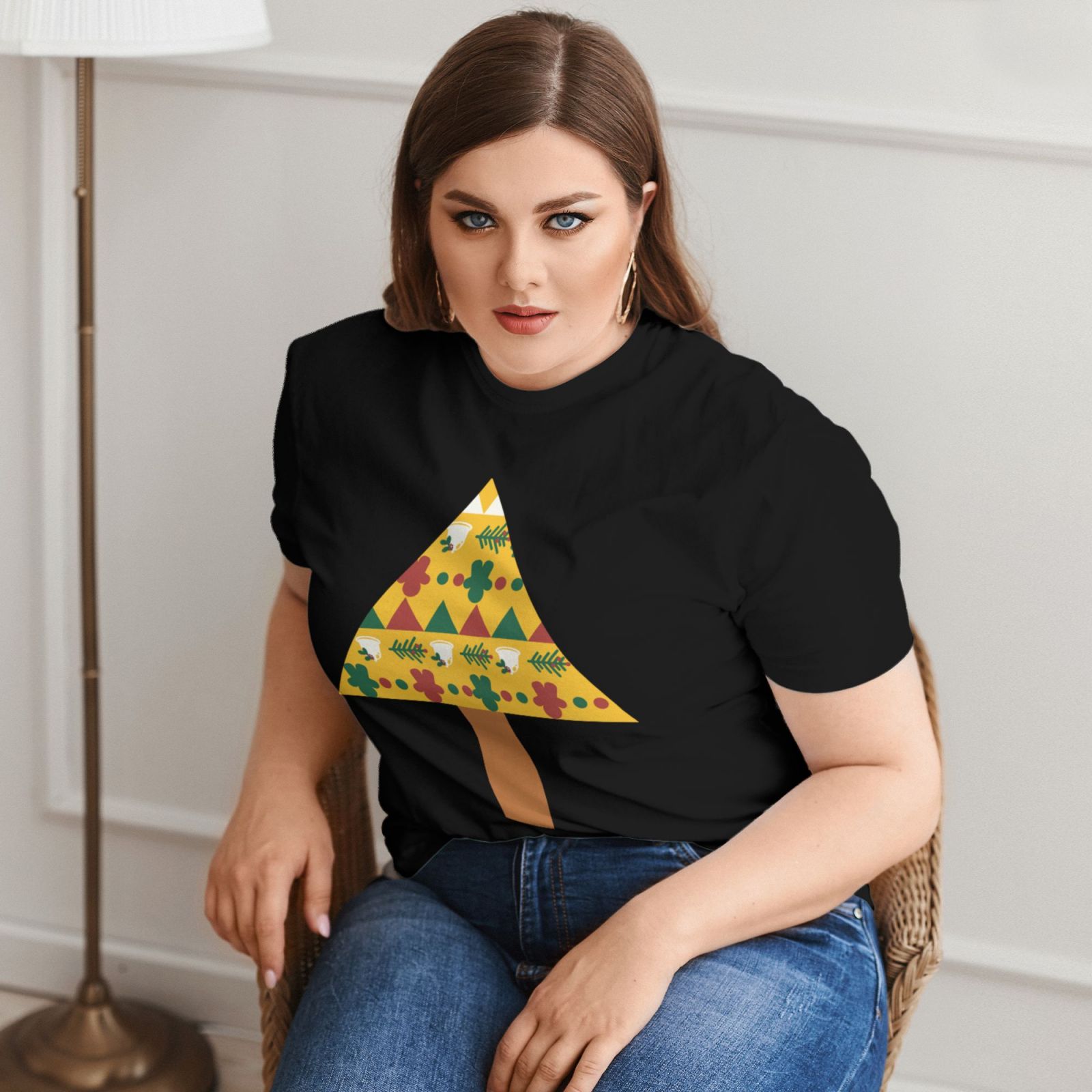 Plus Size Women's Short-sleeved T-shirt