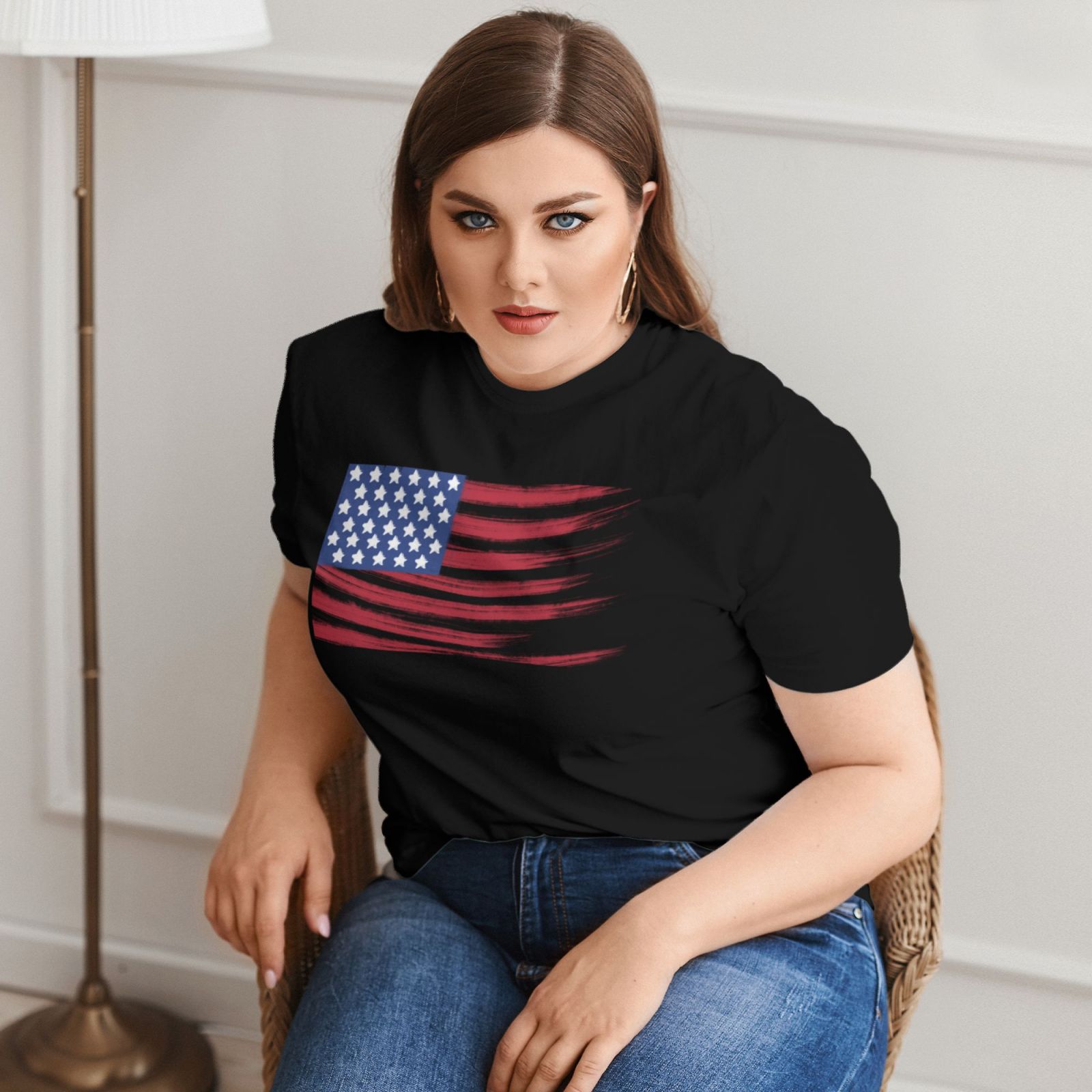 Plus Size Women's Short-sleeved T-shirt