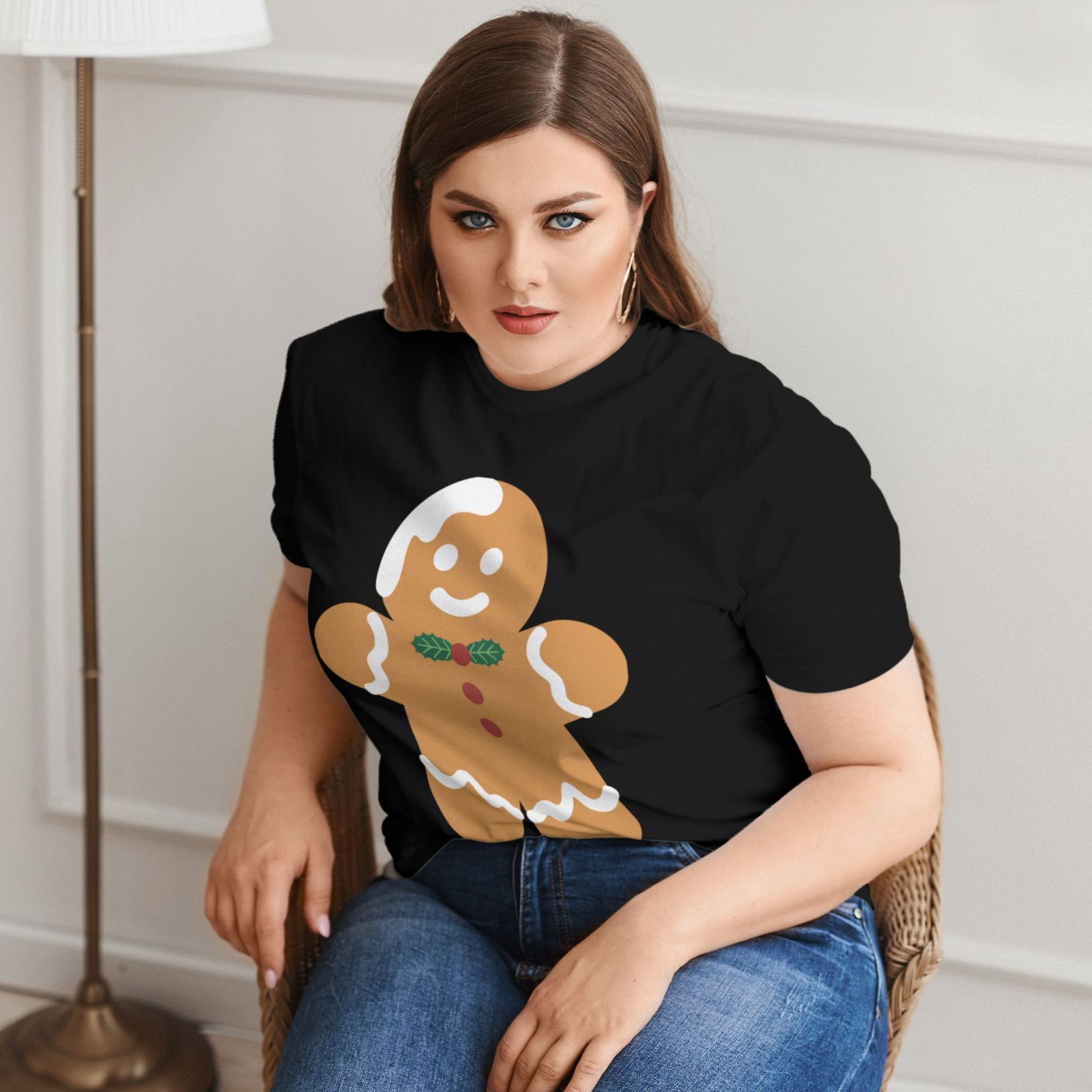 Plus Size Women's Short-sleeved T-shirt