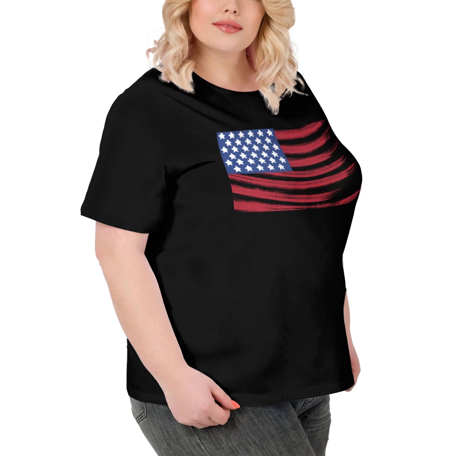 Plus Size Women's Short-sleeved T-shirt