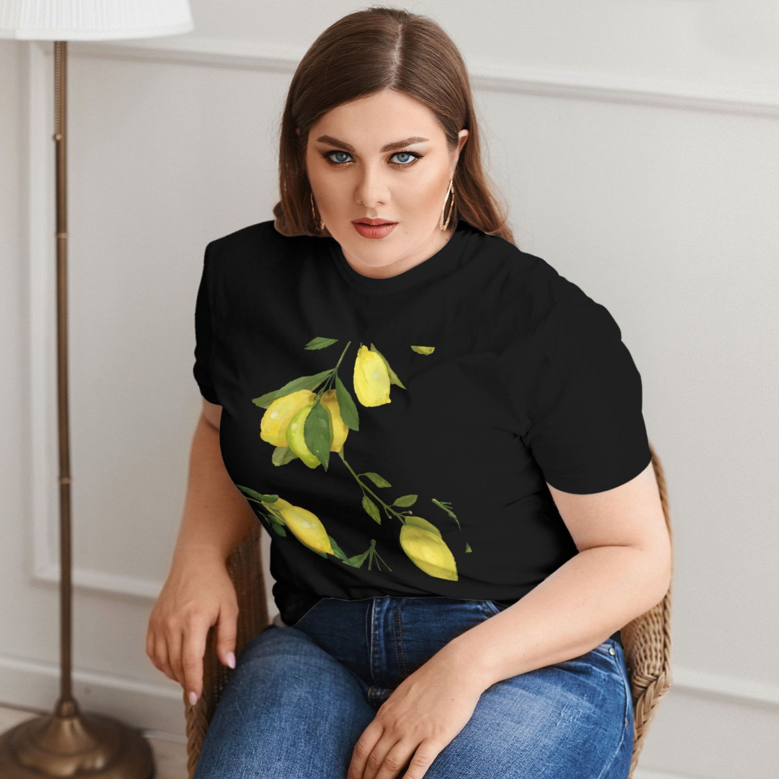 Plus Size Women's Short-sleeved T-shirt