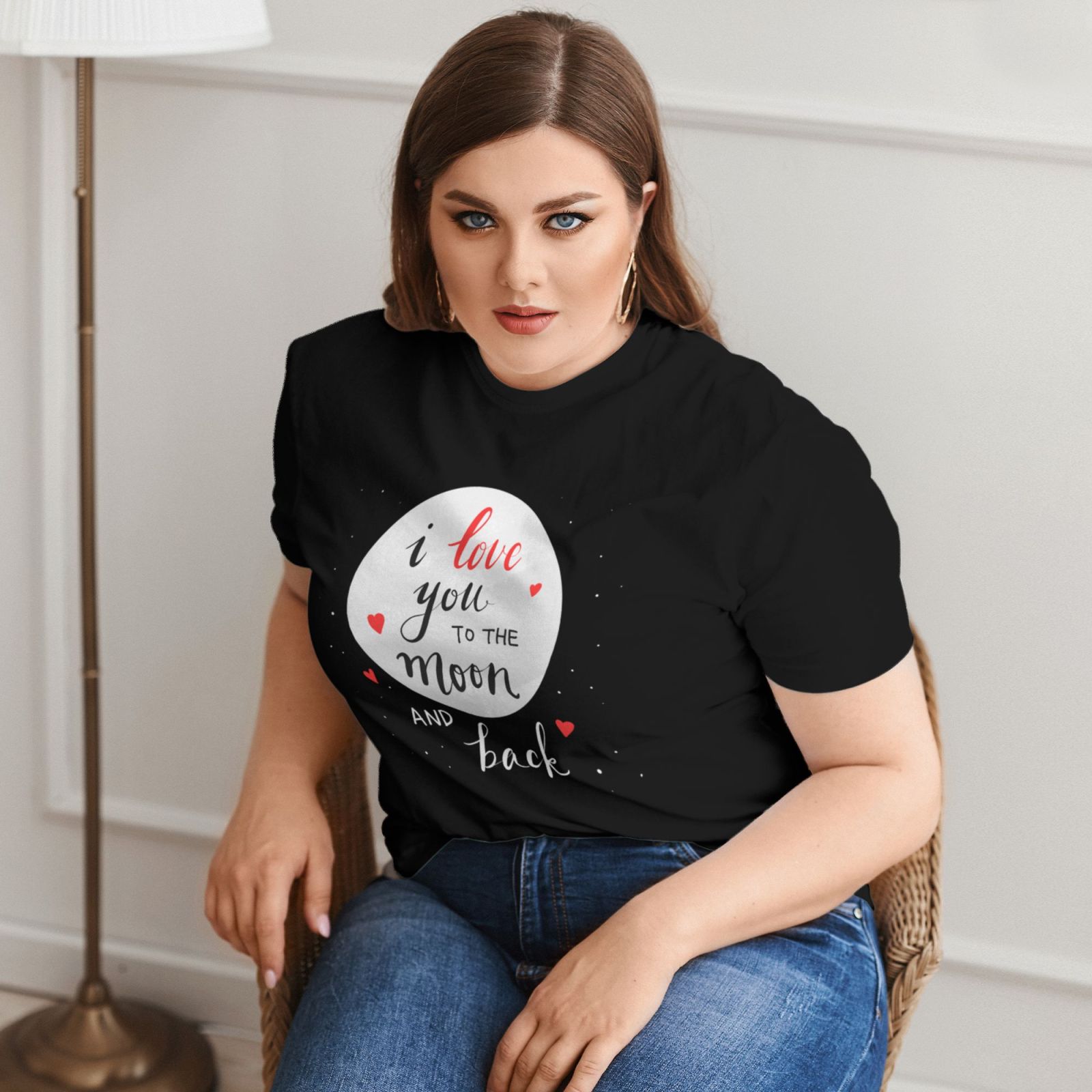 Plus Size Women's Short-sleeved T-shirt