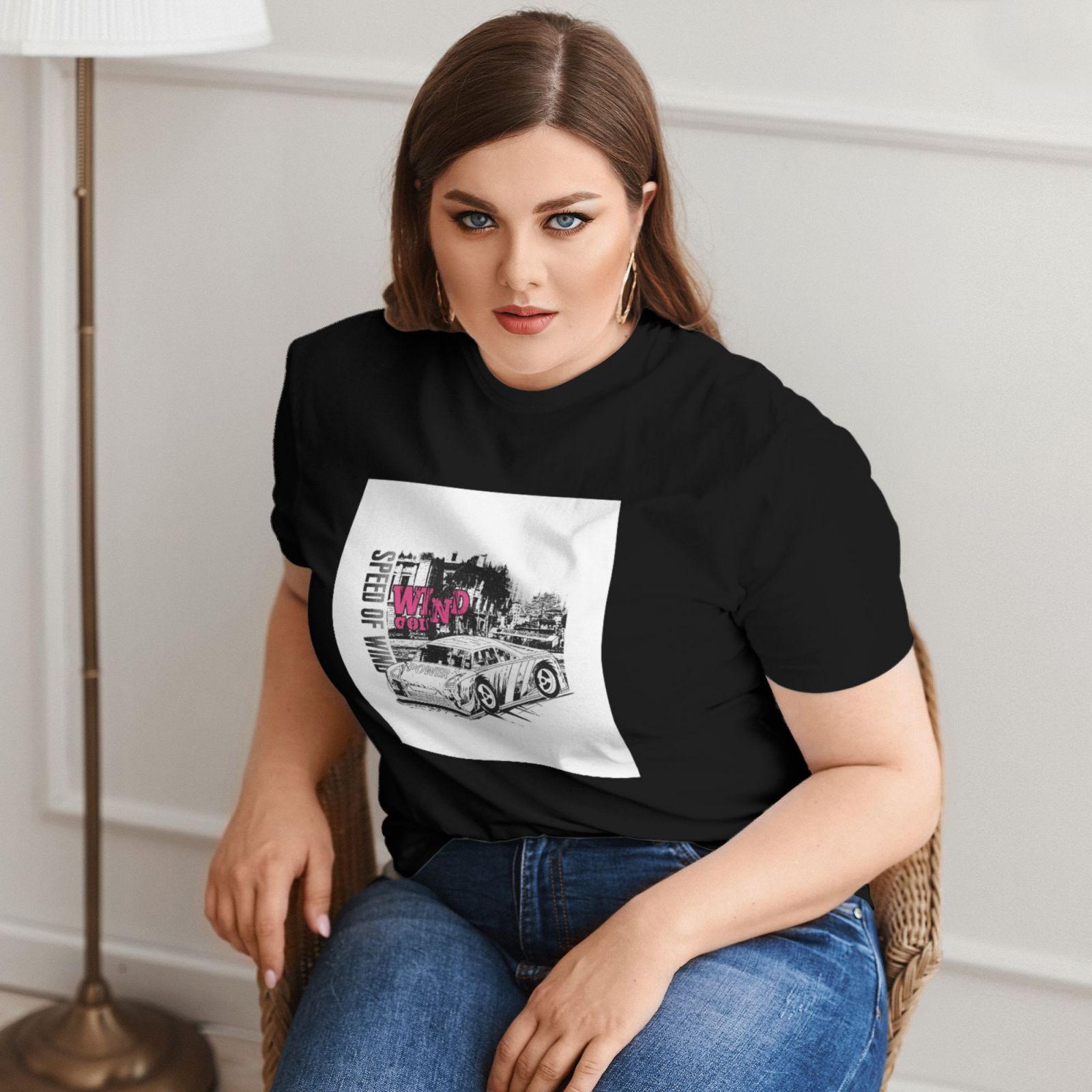 Plus Size Women's Short-sleeved T-shirt