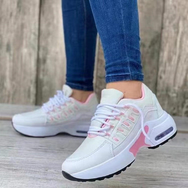 Casual Sports Wedge Front Lace Up Shoes