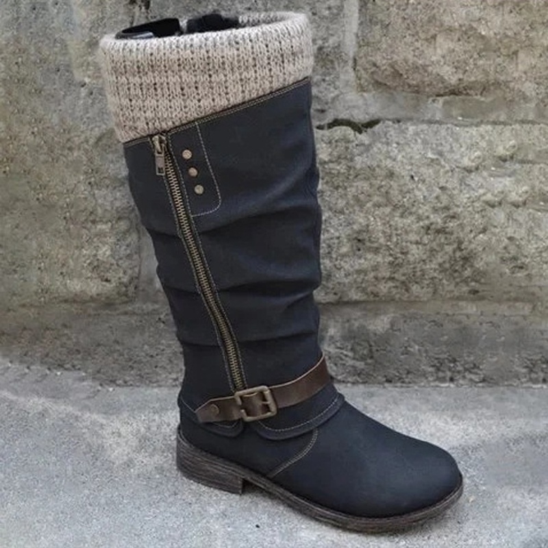 Womens Comfortable Flat Boots