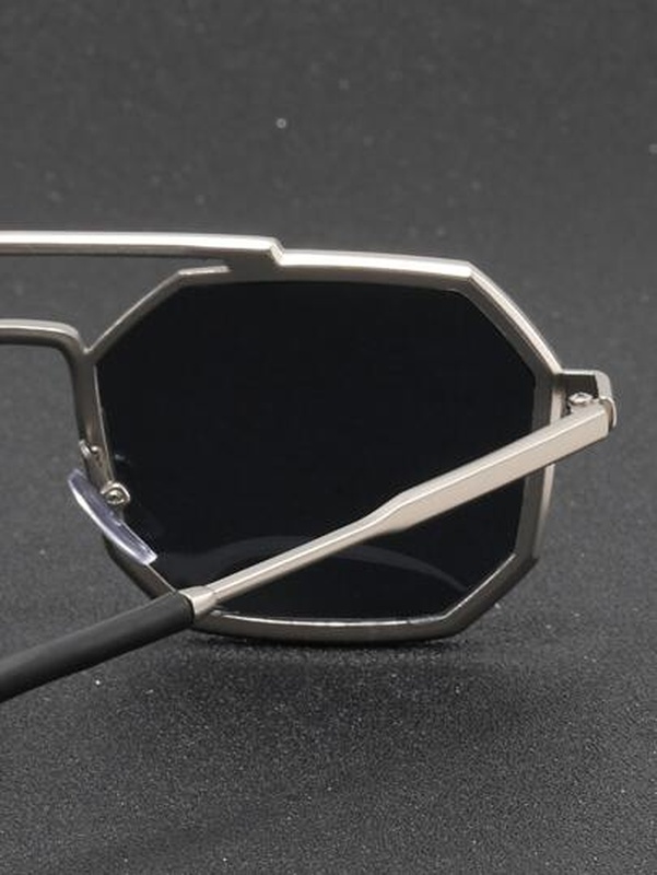 Men Metal Frame Top Bar Fashion Glasses