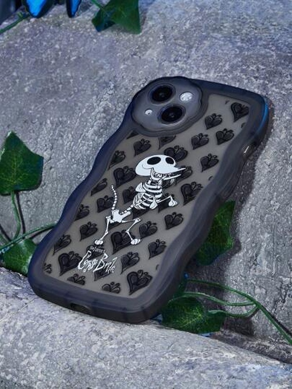Corpse Bride ROMWE Skeleton Pattern Phone Case